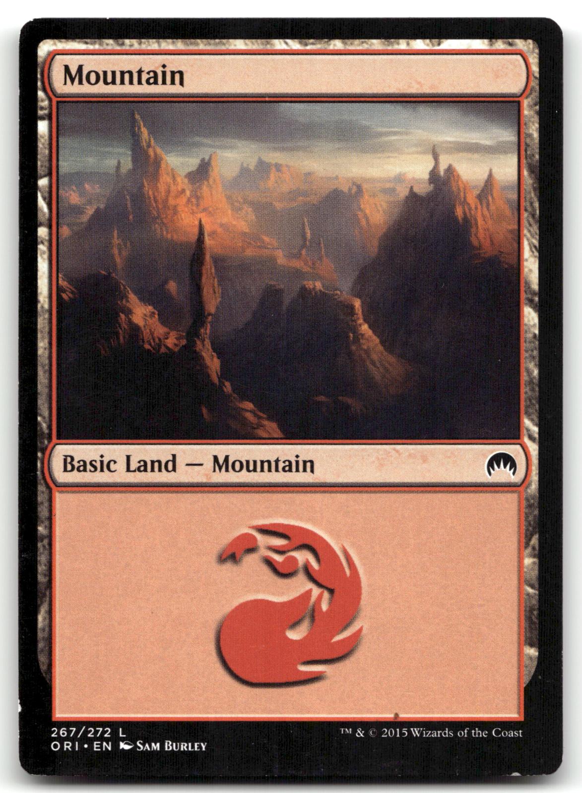 Mountain (267) 267 Land Magic Origins Magic: The Gathering Near Mint