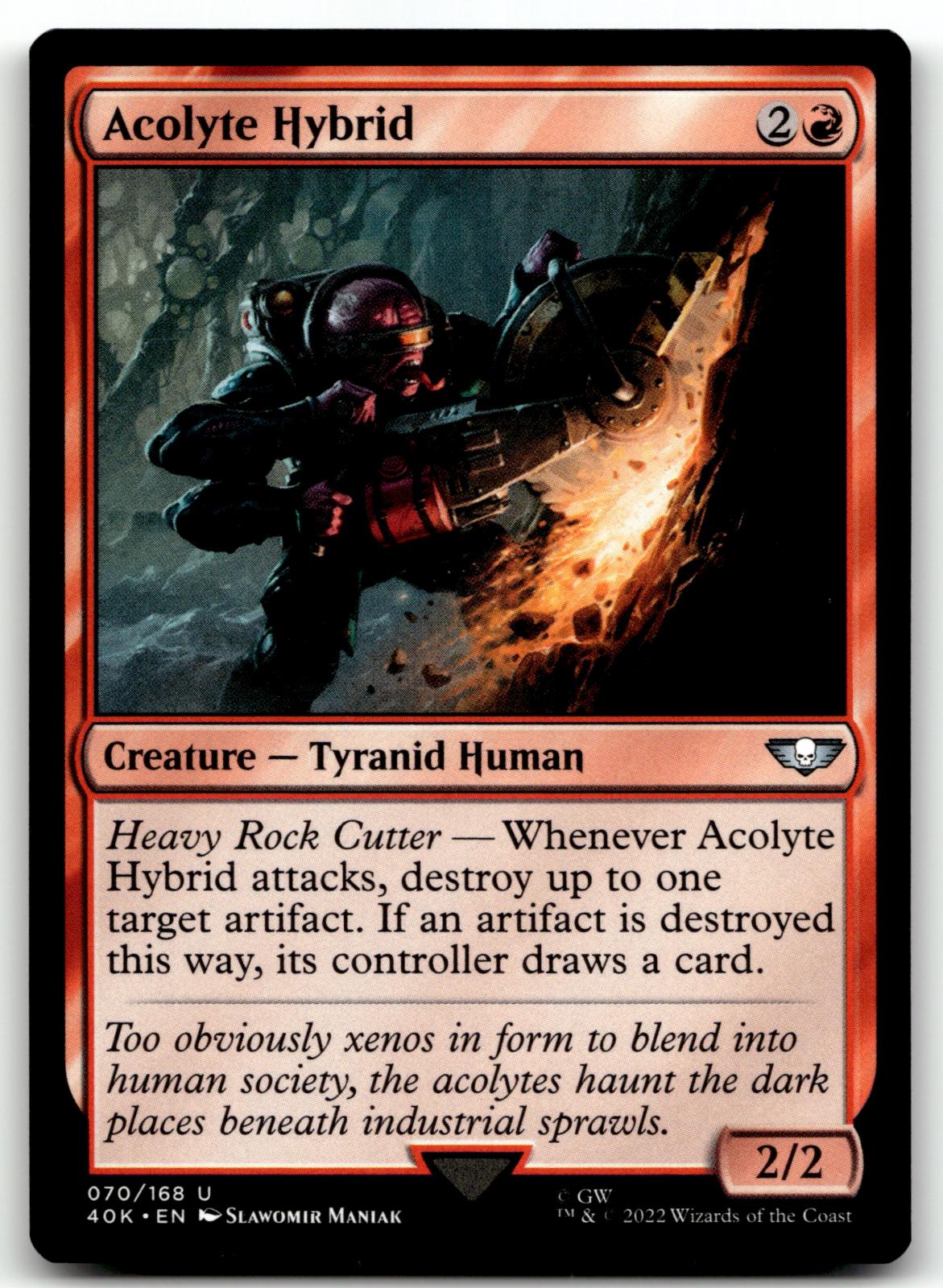 Acolyte Hybrid 70 Universes Beyond: Warhammer 40,000 Magic: The Gathering NM