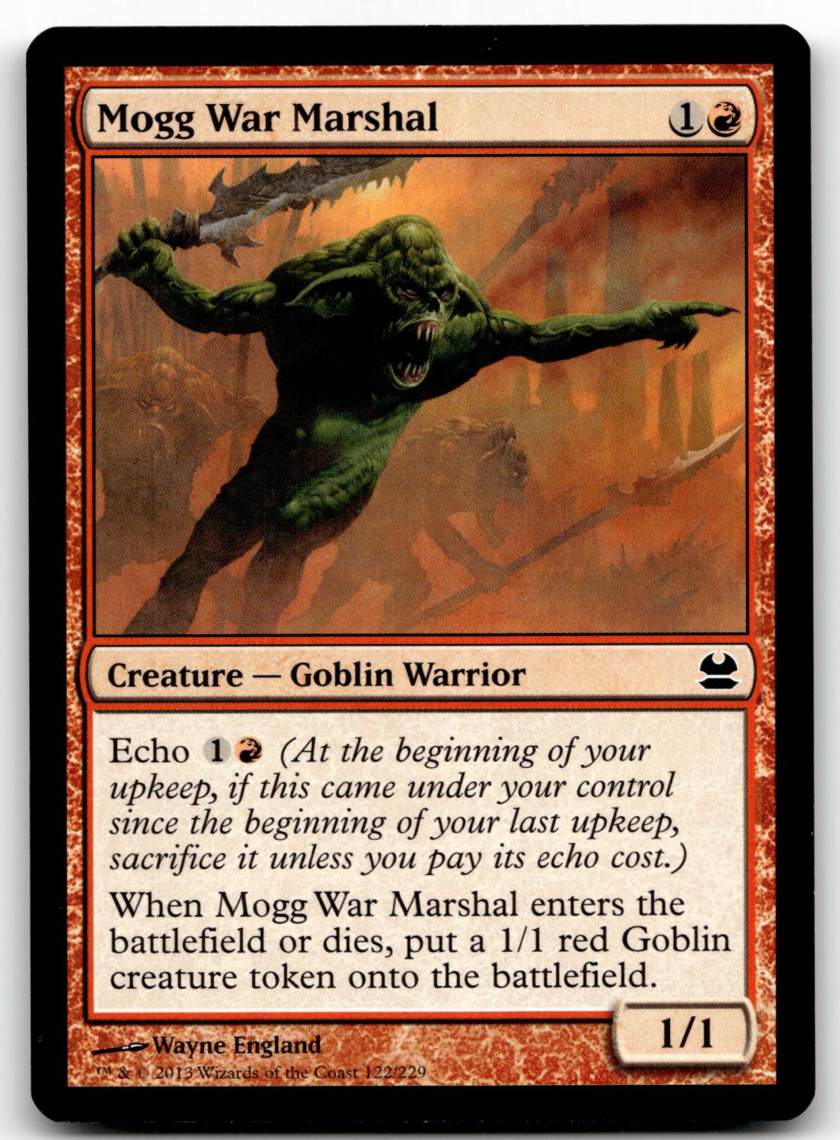 Mogg War Marshal 122 Common Modern Masters Magic: The Gathering Near Mint