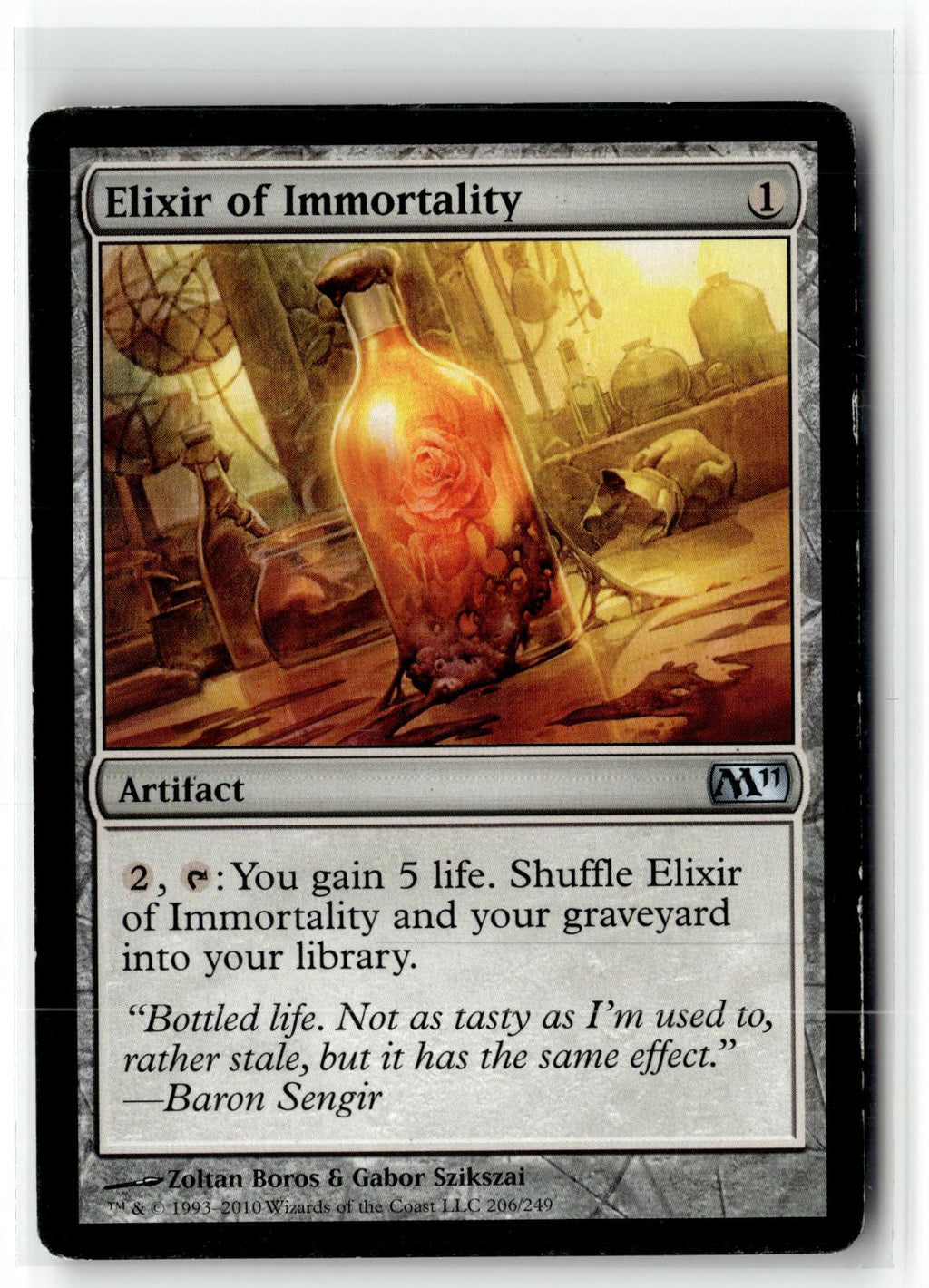 Elixir of Immortality 206 Uncommon Magic 2011 (M11) Magic: The Gathering NM
