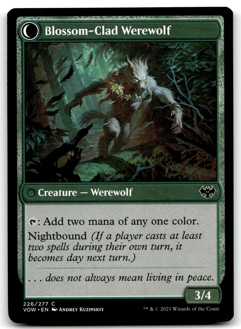 Weaver of Blossoms 226 Common Innistrad: Crimson Vow Magic: The Gathering NM
