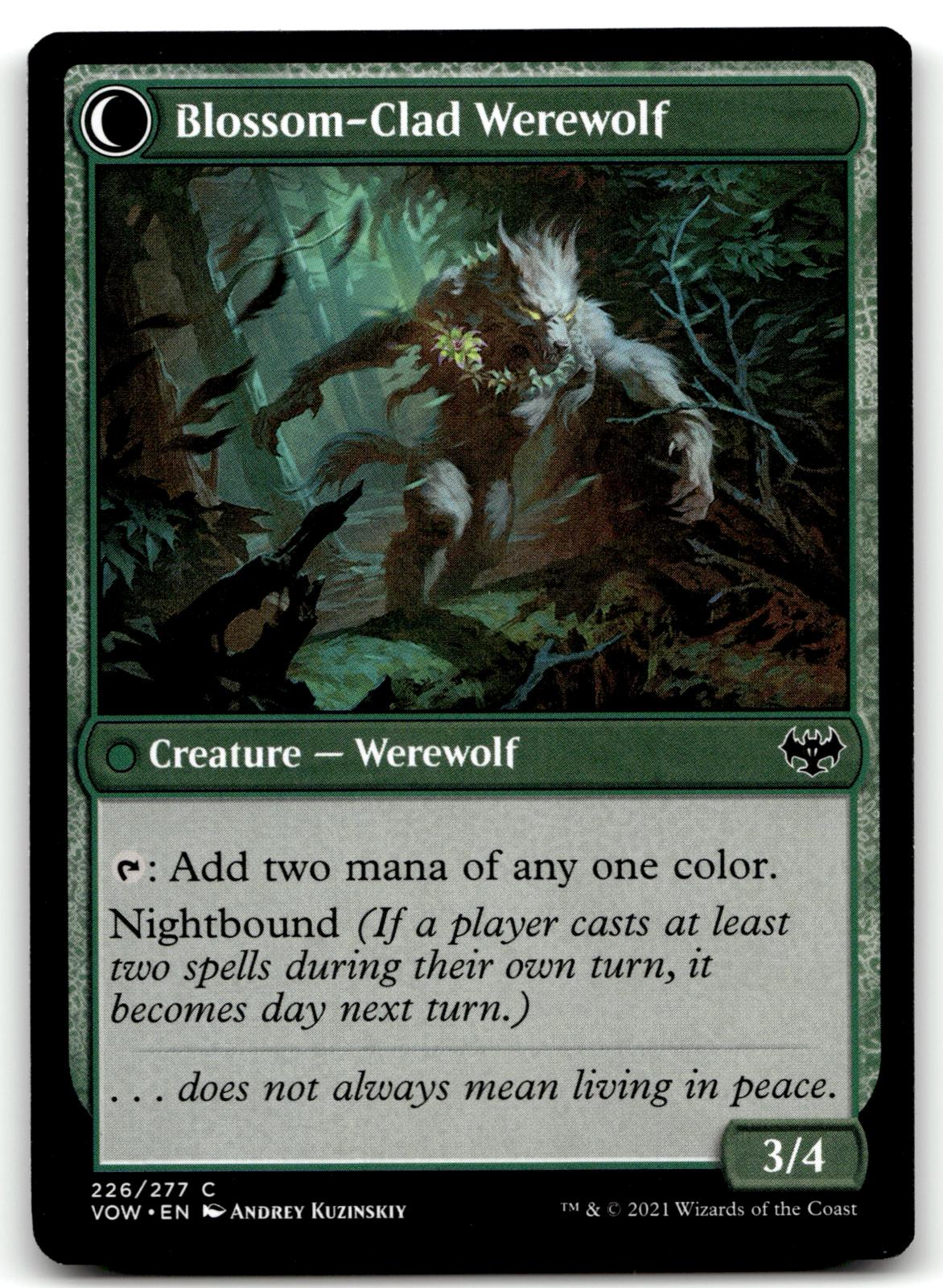 Weaver of Blossoms 226 Common Innistrad: Crimson Vow Magic: The Gathering NM