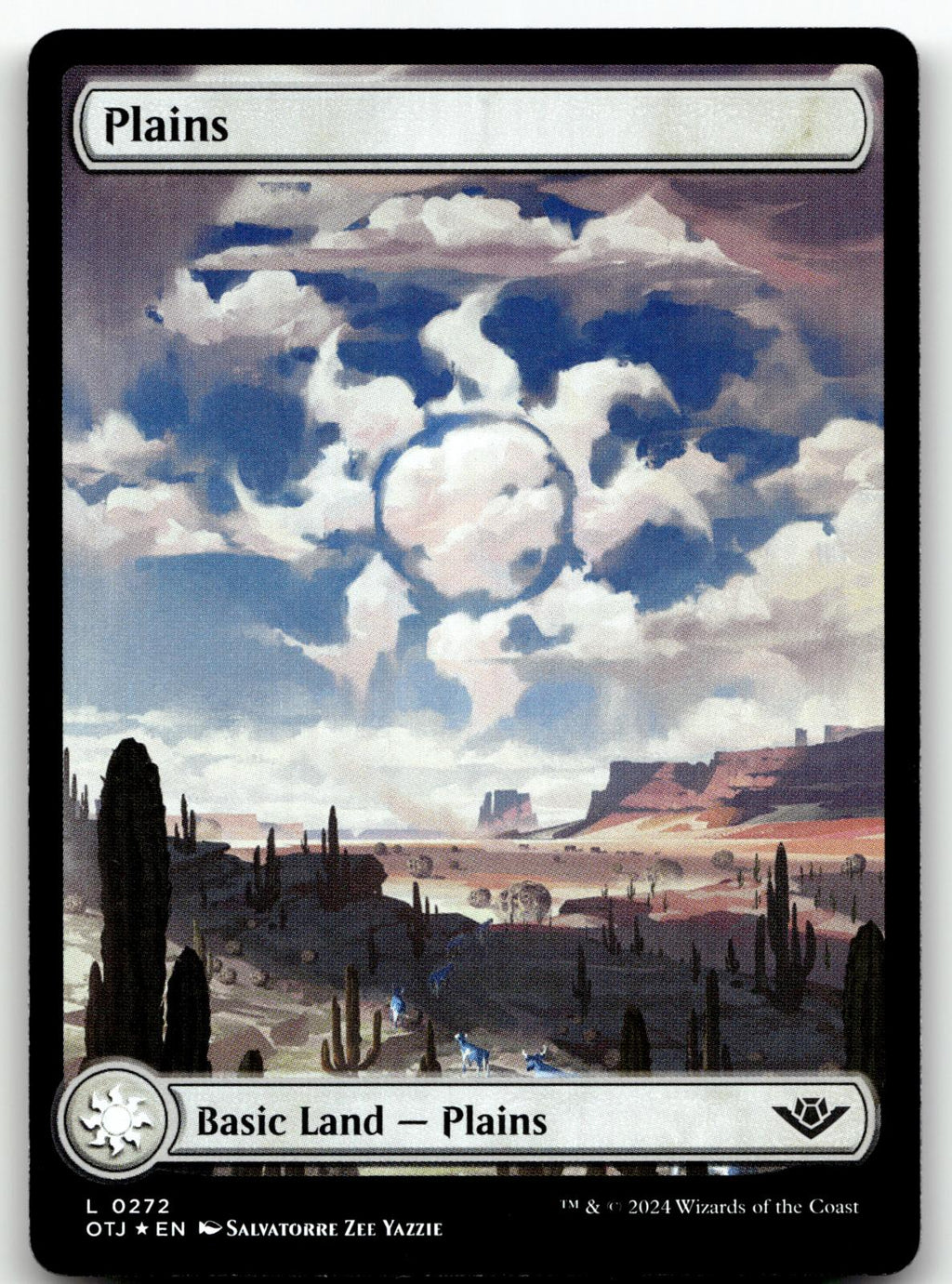Plains (0272) 272 Land Outlaws of Thunder Junction Magic: The Gathering Foil NM