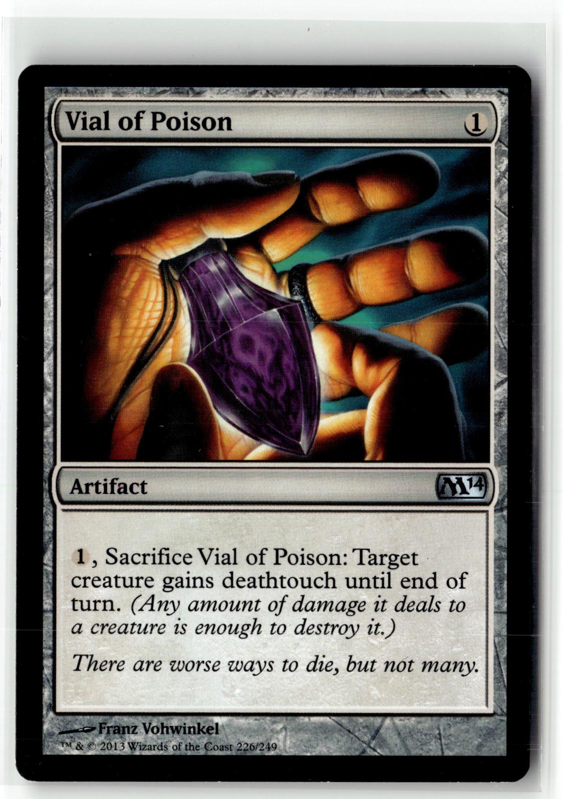 Vial of Poison 226 Uncommon Magic 2014 (M14) Magic: The Gathering Near Mint