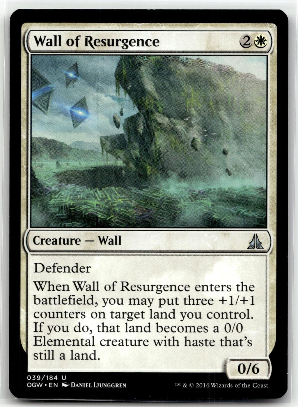Wall of Resurgence 39 Uncommon Oath of the Gatewatch Magic: The Gathering NM