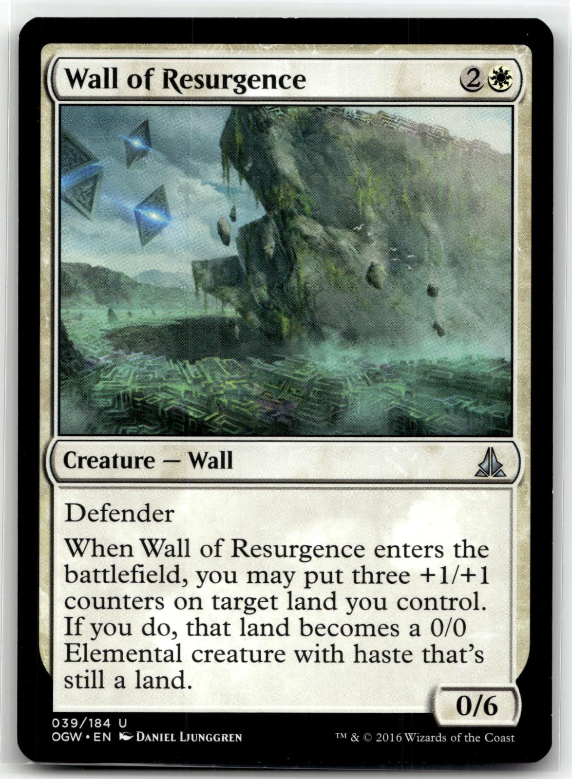 Wall of Resurgence 39 Uncommon Oath of the Gatewatch Magic: The Gathering NM