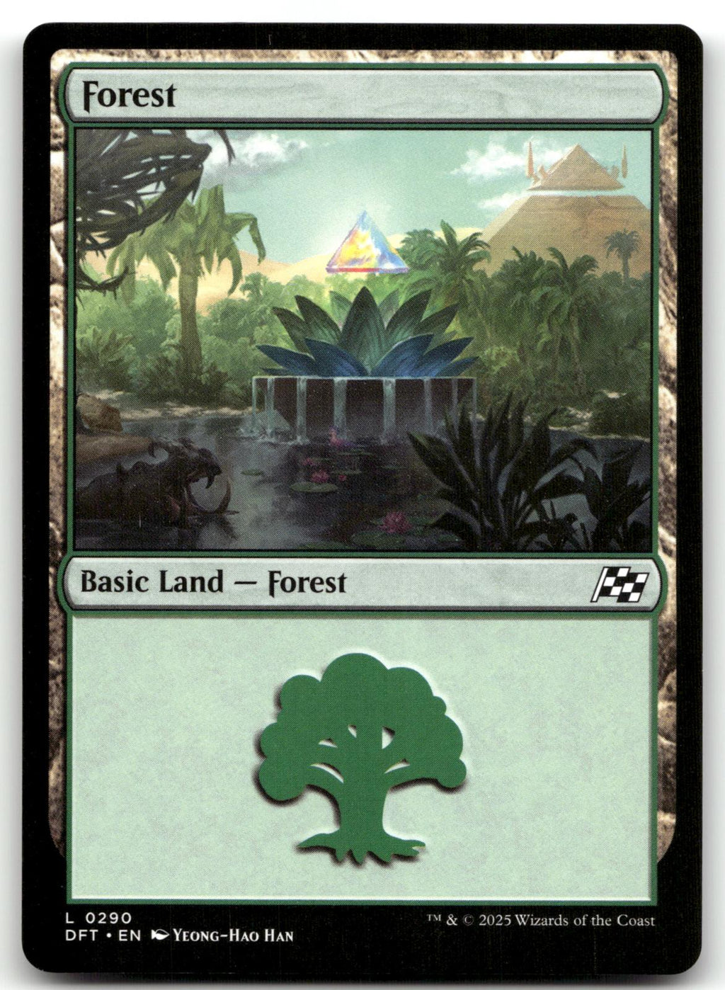 Forest (0290) 290 Land Aetherdrift Magic: The Gathering Near Mint
