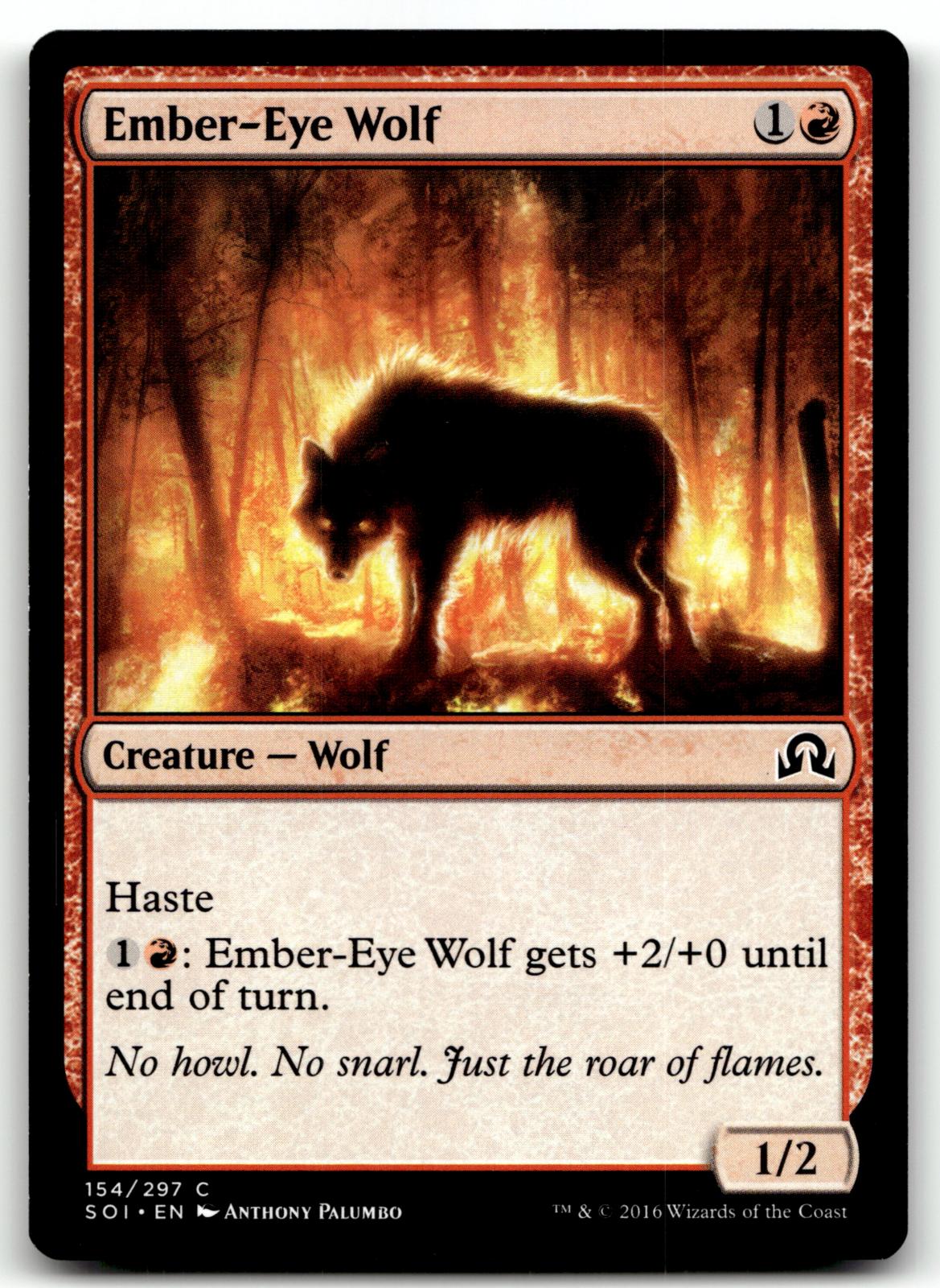 Ember-Eye Wolf 154 Common Shadows over Innistrad Magic: The Gathering Near Mint