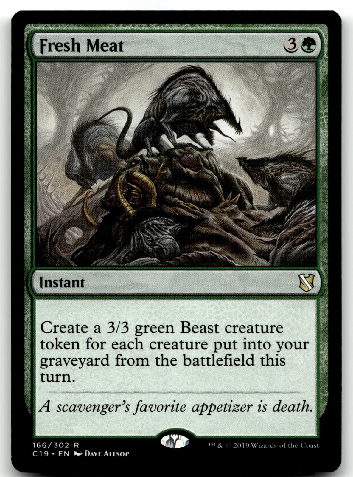 Fresh Meat 166 Rare Commander 2019 Magic: The Gathering Near Mint