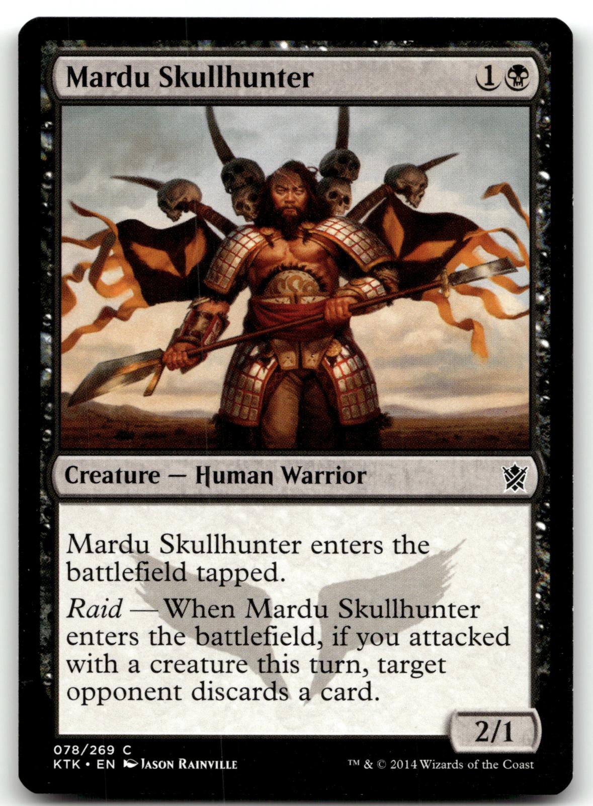 Mardu Skullhunter 78 Common Khans of Tarkir Magic: The Gathering Near Mint