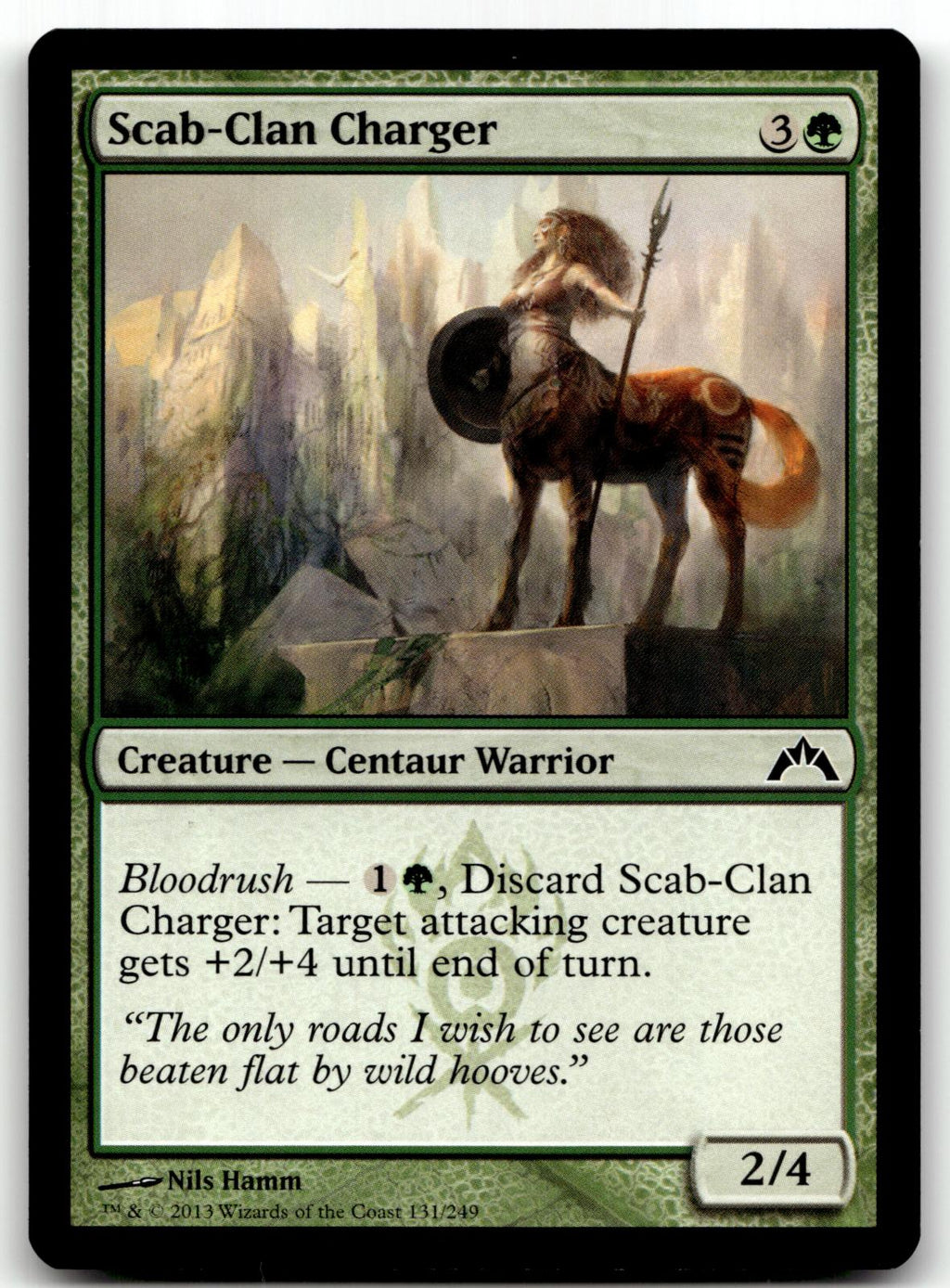 Scab-Clan Charger 131 Common Gatecrash Magic: The Gathering Near Mint