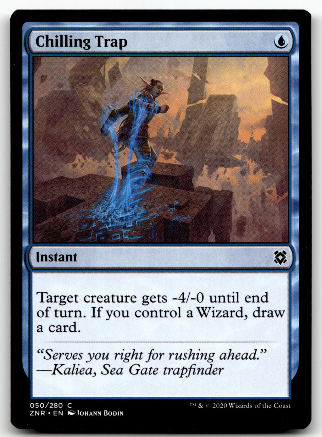 Chilling Trap 50 Common Zendikar Rising Magic: The Gathering Near Mint