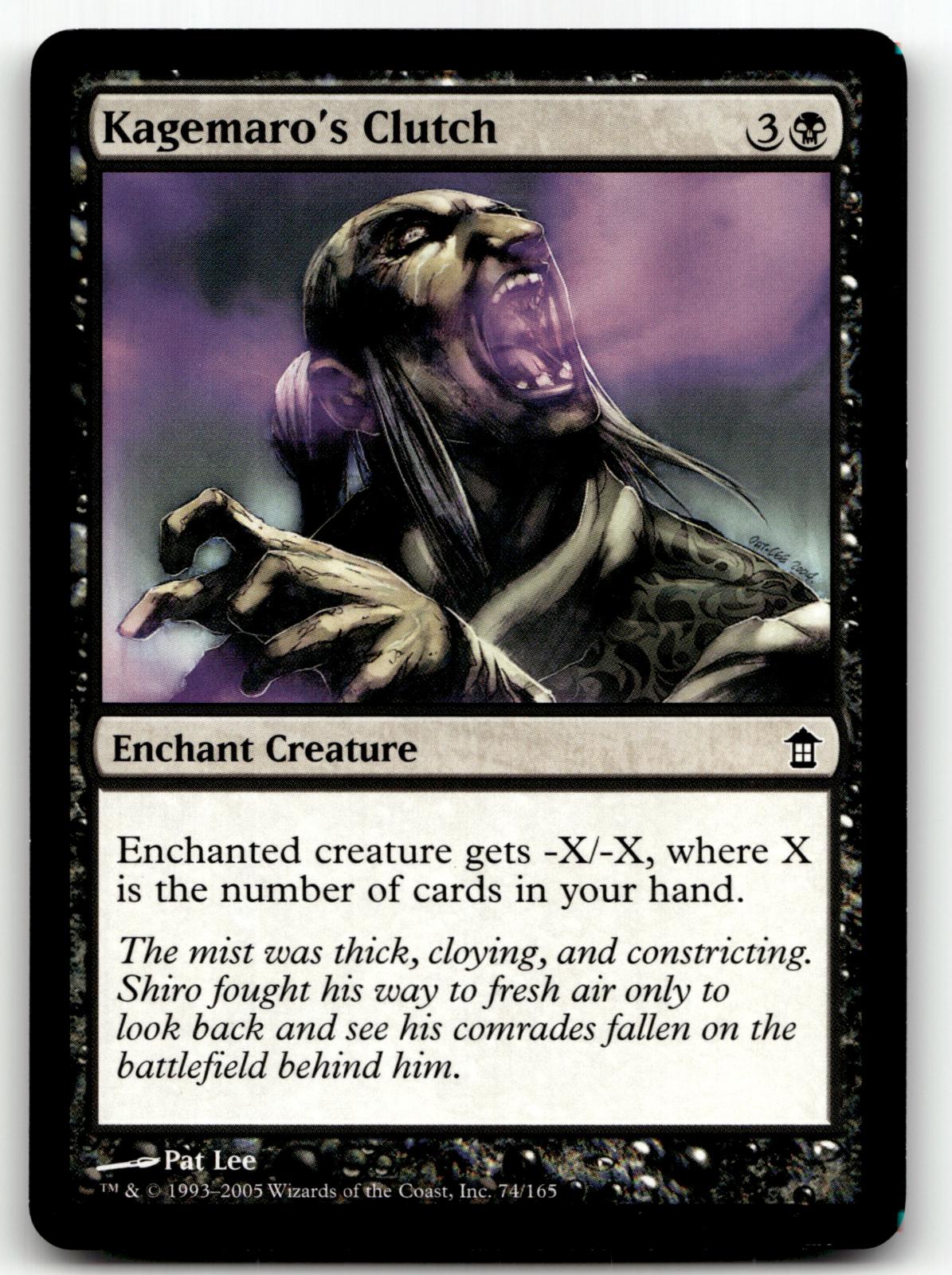Kagemaro's Clutch 74 Common Saviors of Kamigawa Magic: The Gathering Near Mint