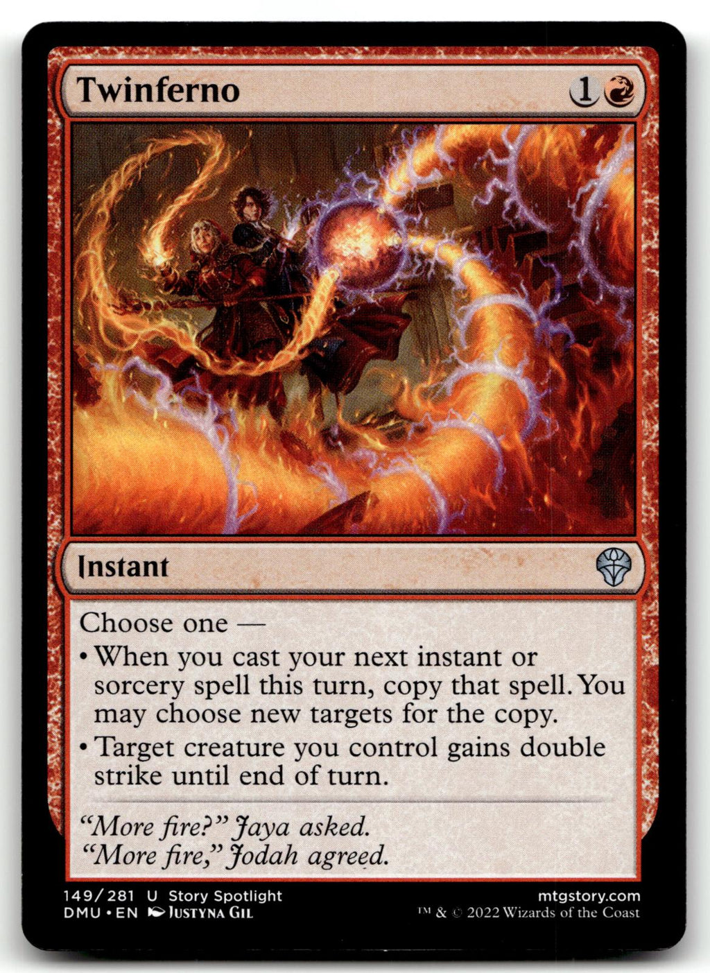 Twinferno 149 Uncommon Dominaria United Magic: The Gathering Near Mint