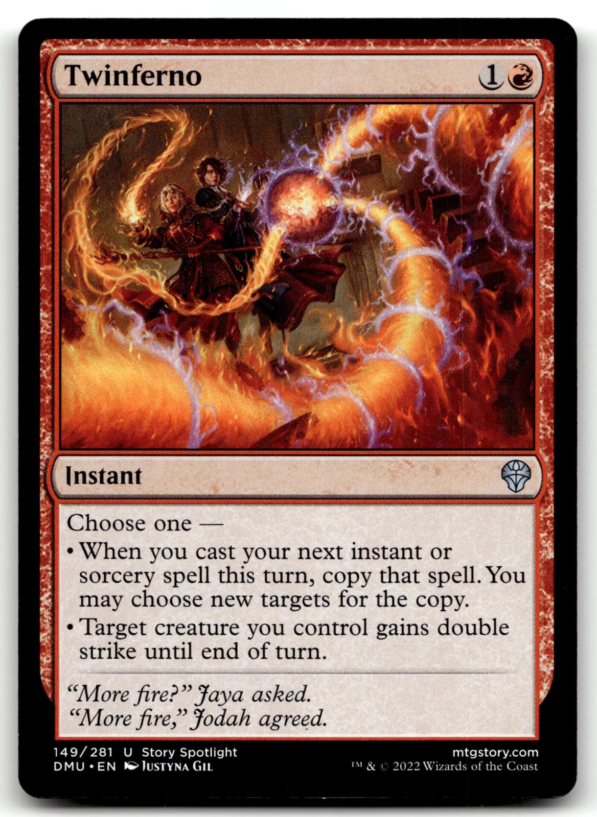Twinferno 149 Uncommon Dominaria United Magic: The Gathering Near Mint
