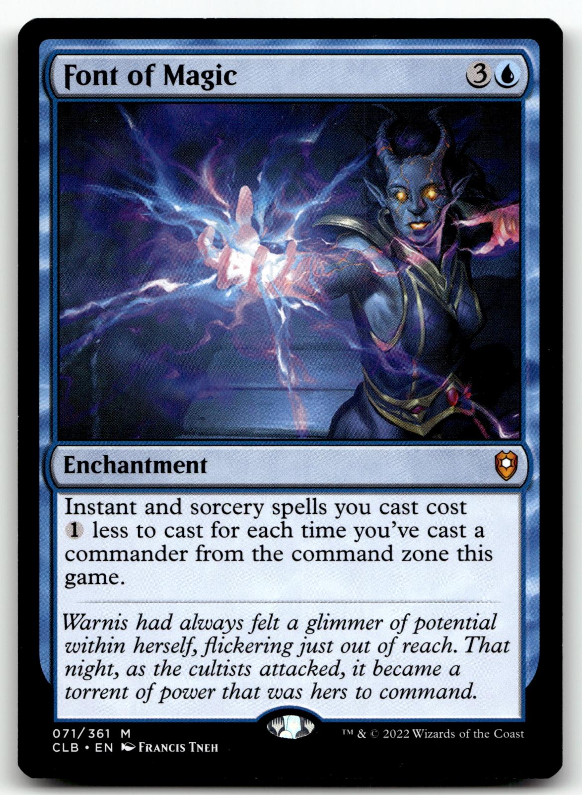 Font of Magic 71 Commander Legends: Battle for Baldur's Gate Magic: The Gathering NM