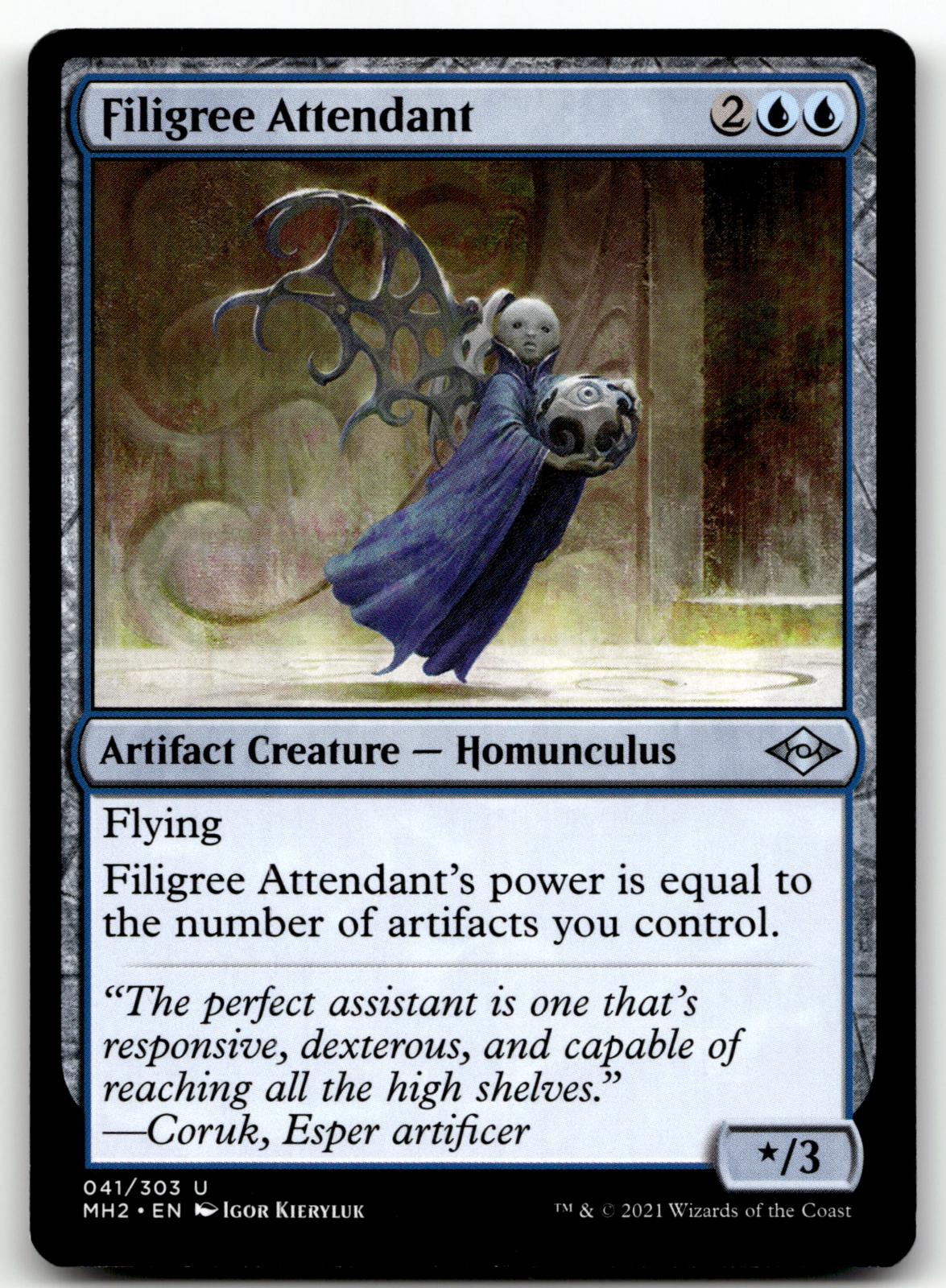Filigree Attendant 41 Uncommon Modern Horizons 2 Magic: The Gathering Near Mint