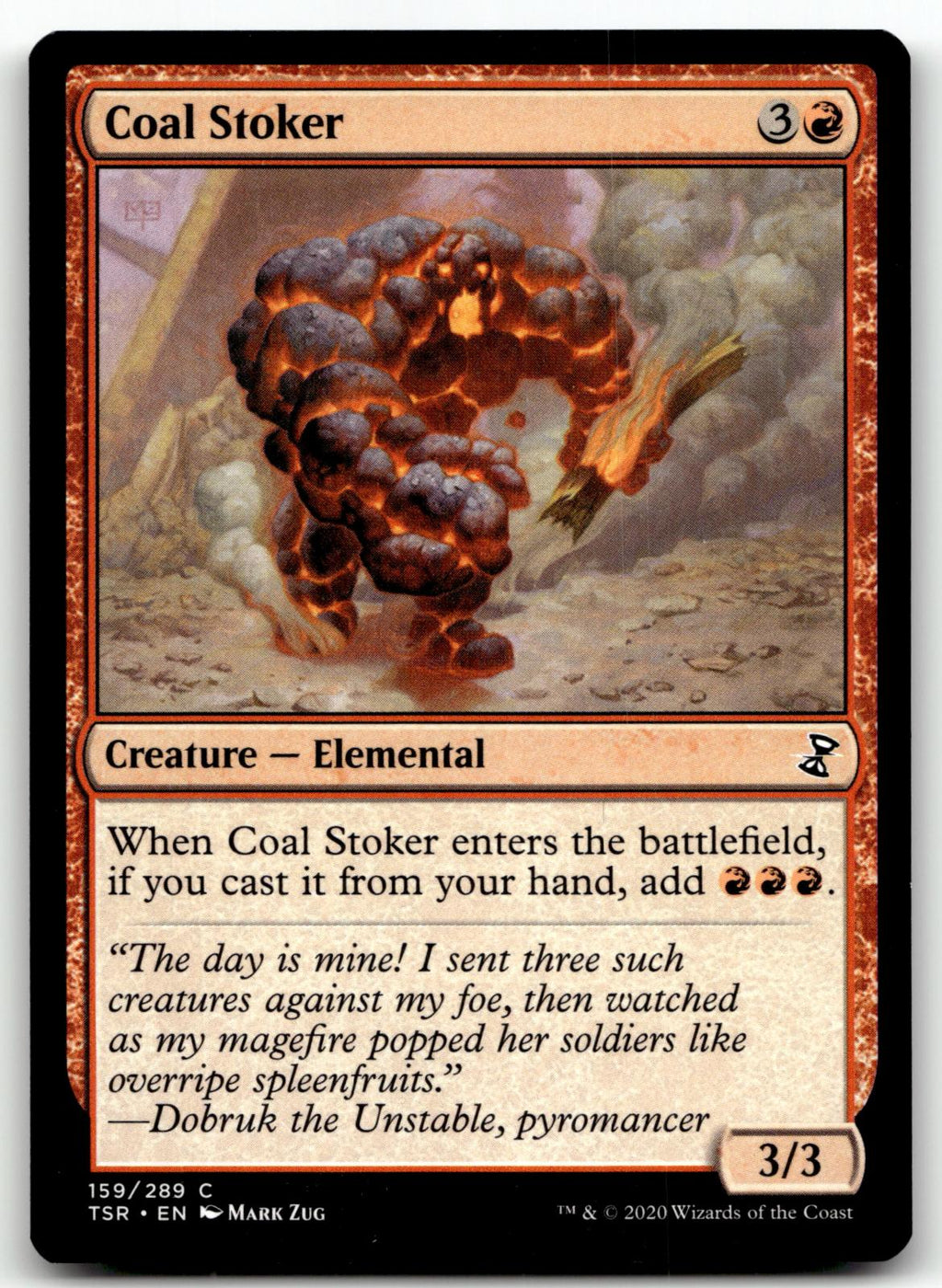 Coal Stoker 159 Common Time Spiral: Remastered Magic: The Gathering Near Mint
