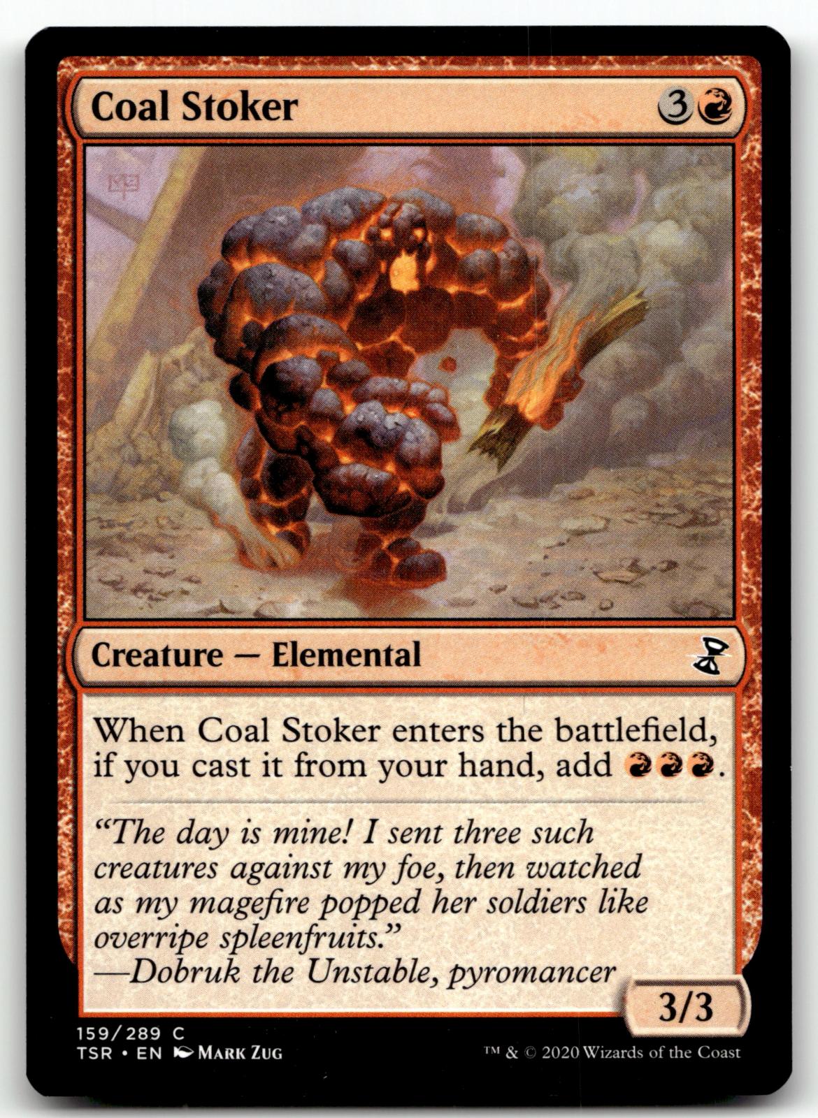 Coal Stoker 159 Common Time Spiral: Remastered Magic: The Gathering Near Mint