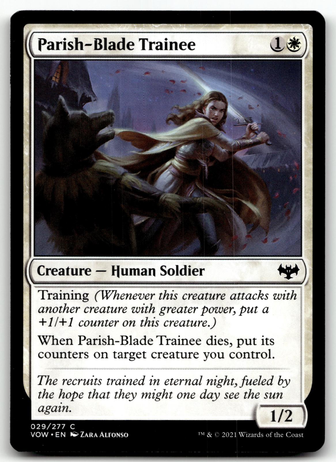 Parish-Blade Trainee 29 Common Innistrad: Crimson Vow Magic: The Gathering NM