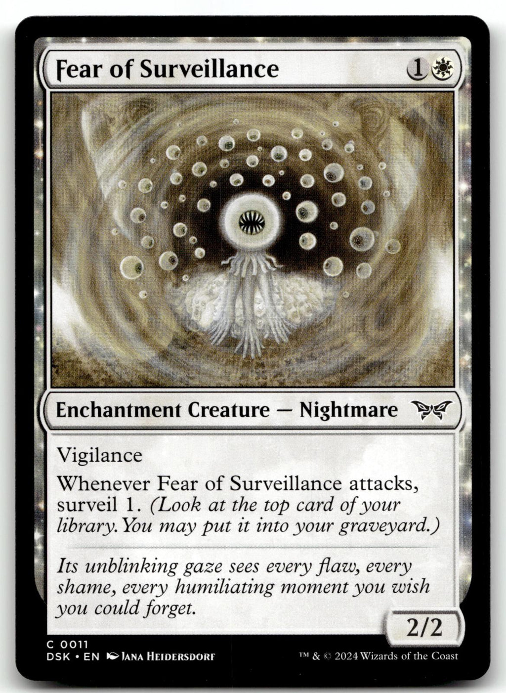 Fear of Surveillance 11 Duskmourn: House of Horror Magic: The Gathering NM