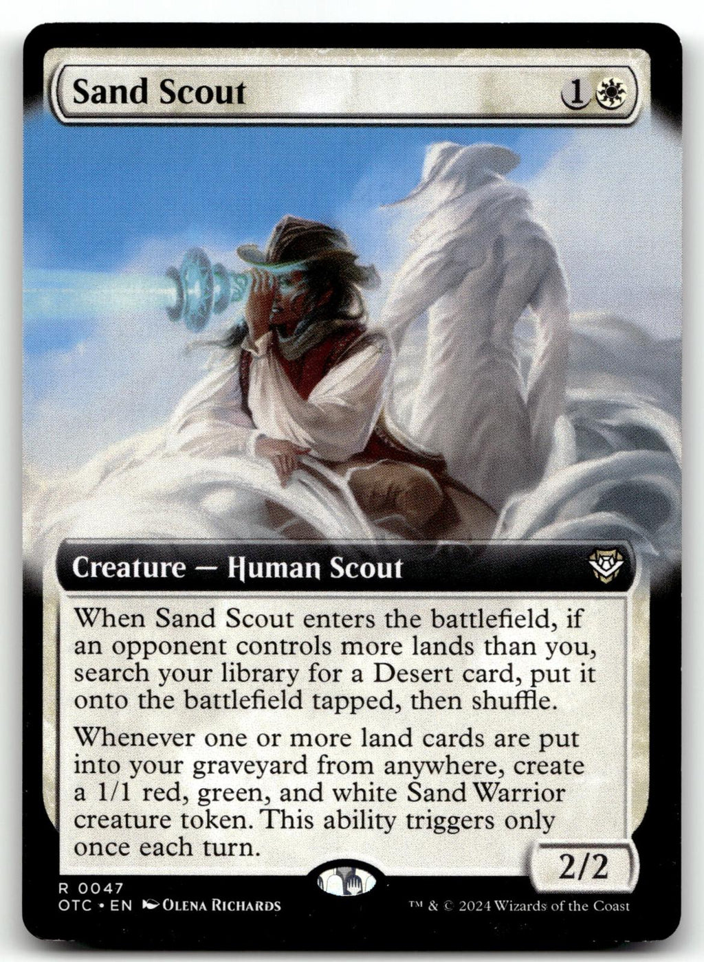 Sand Scout (Extended Art) 47 Commander: Outlaws of Thunder Junction 