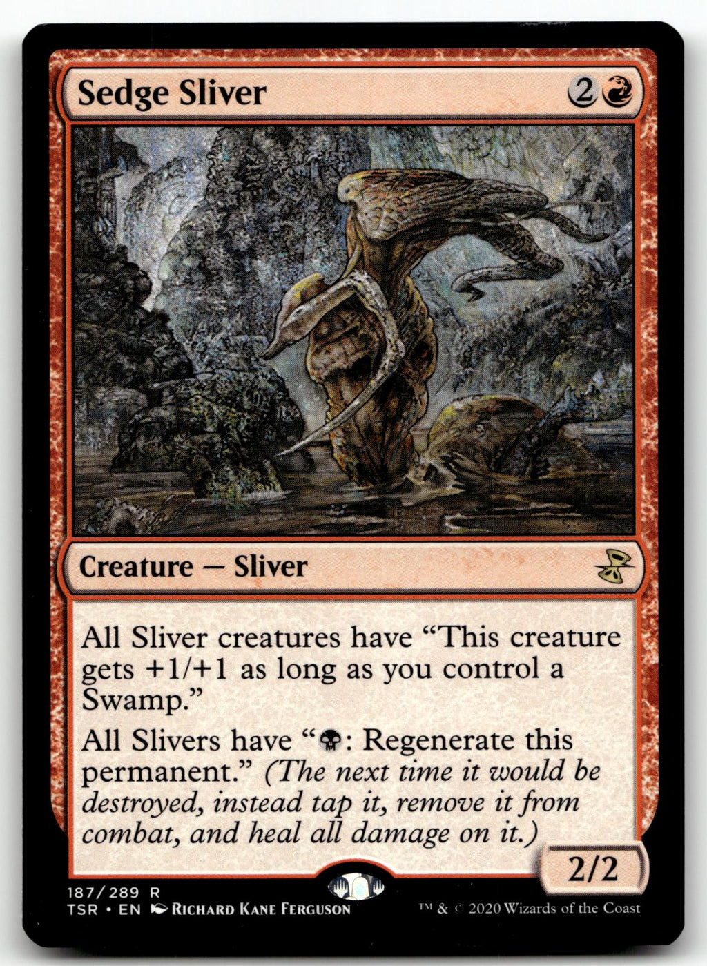 Sedge Sliver 187 Rare Time Spiral: Remastered Magic: The Gathering Near Mint