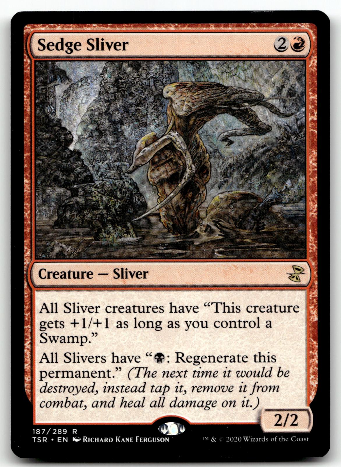 Sedge Sliver 187 Rare Time Spiral: Remastered Magic: The Gathering Near Mint