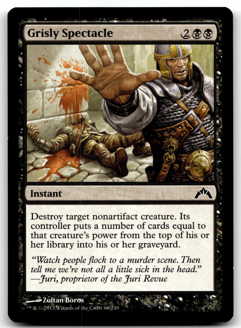 Grisly Spectacle 66 Common Gatecrash Magic: The Gathering Near Mint