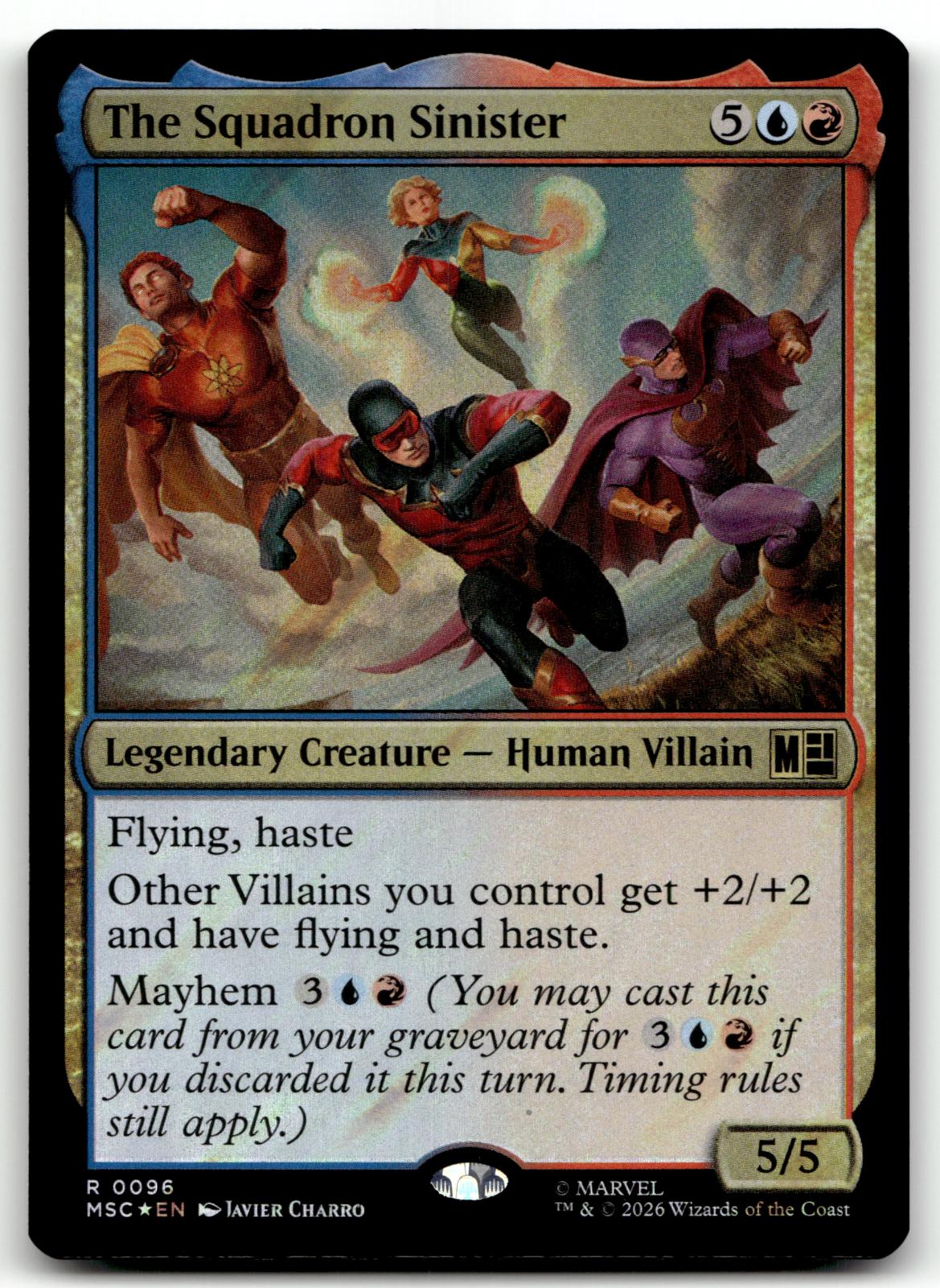 The Squadron Sinister (Surge Foil) 96 Holo Commander: Marvel Super Heroes 
