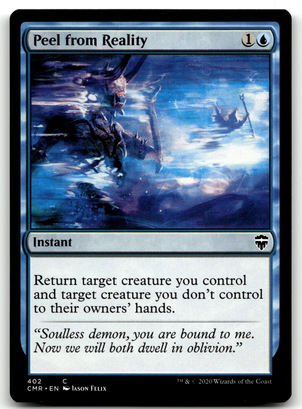 Peel from Reality 402 Common Commander Legends Magic: The Gathering Near Mint
