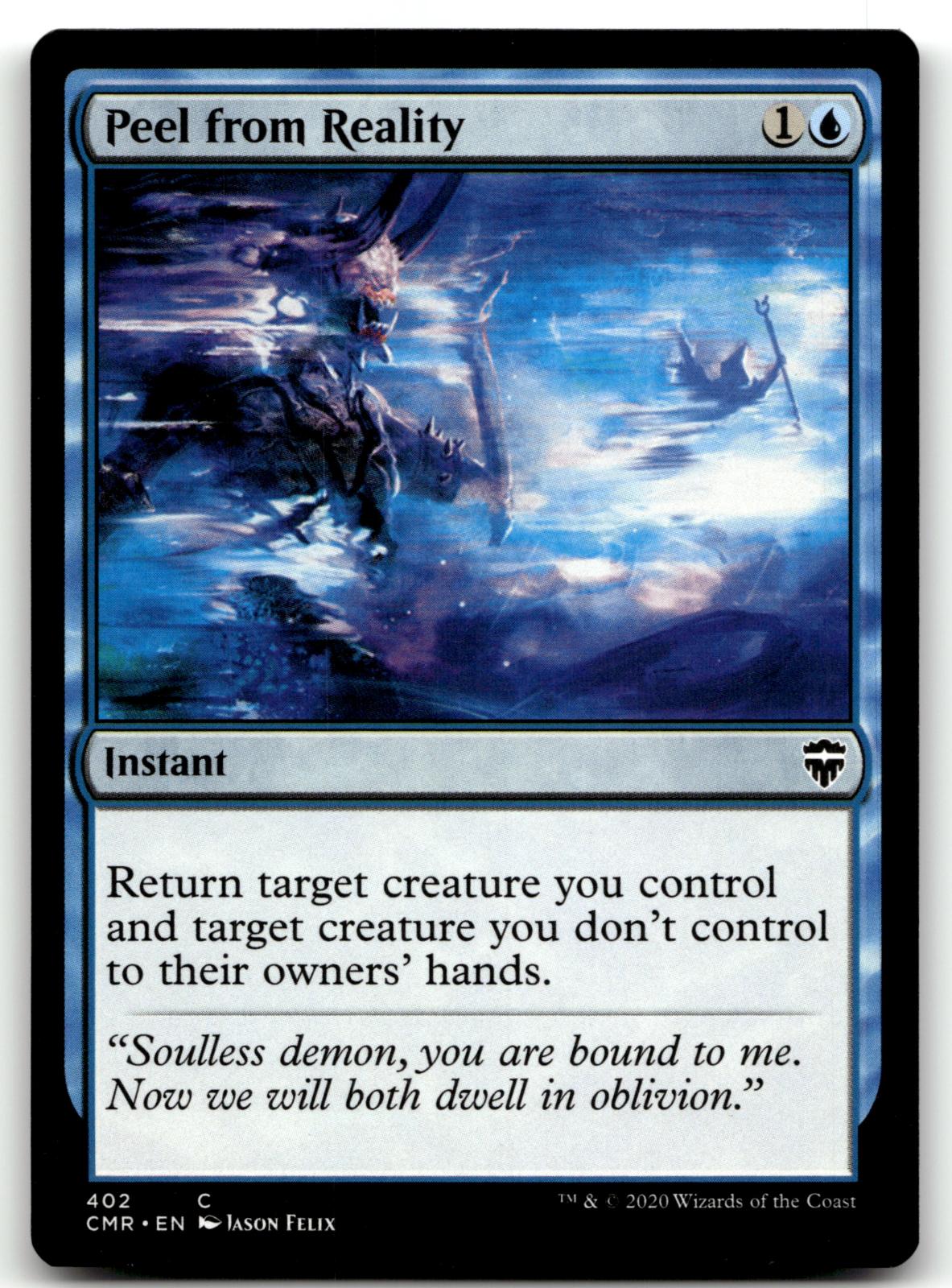 Peel from Reality 402 Common Commander Legends Magic: The Gathering Near Mint