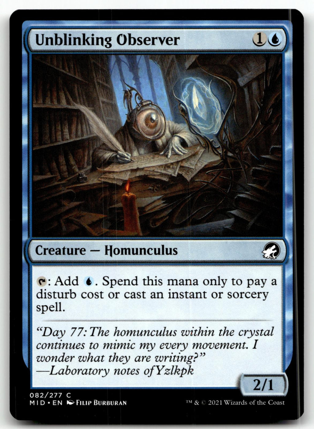 Unblinking Observer 82 Common Innistrad: Midnight Hunt Magic: The Gathering NM