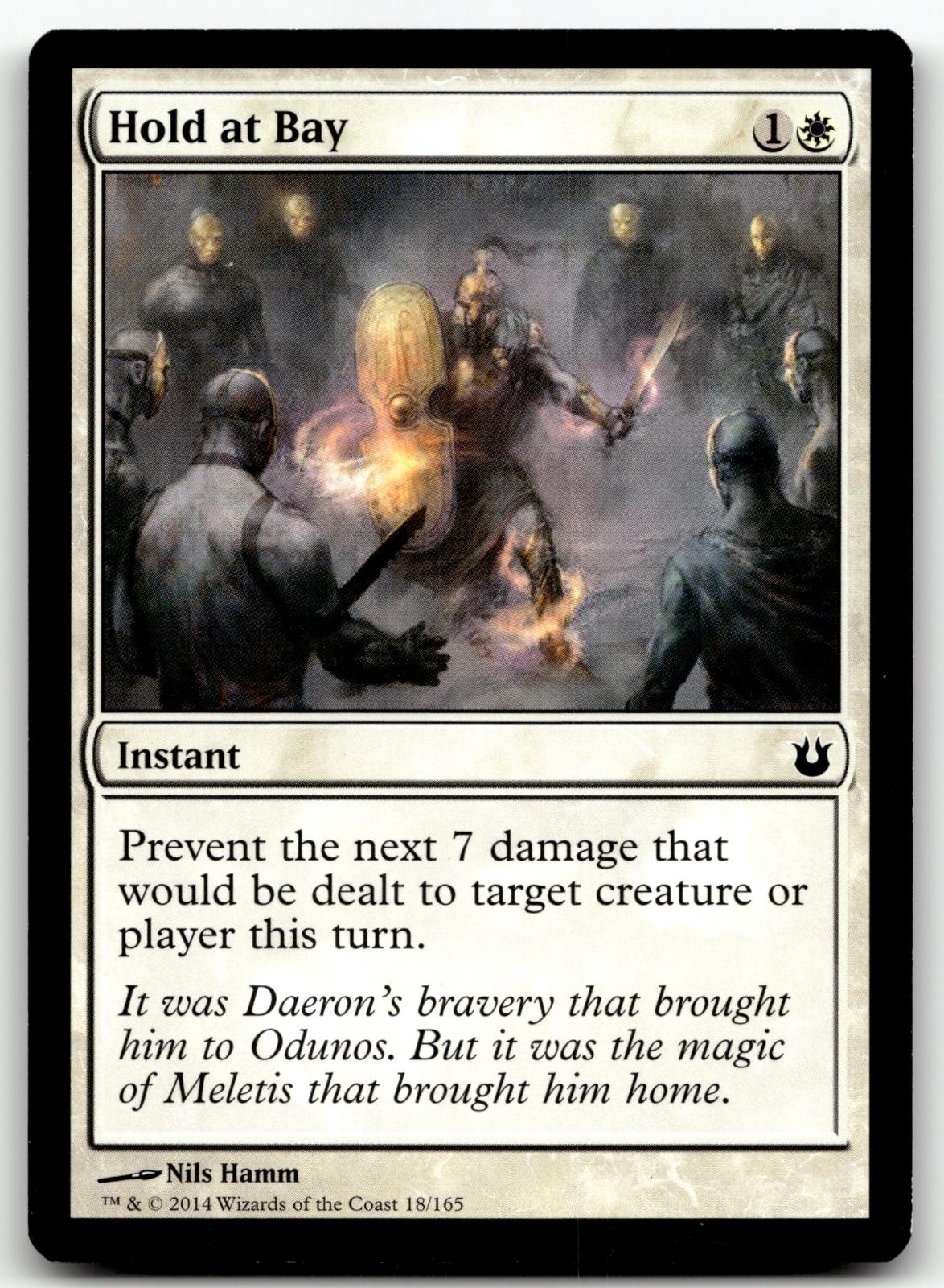 Hold at Bay 18 Common Born of the Gods Magic: The Gathering Near Mint