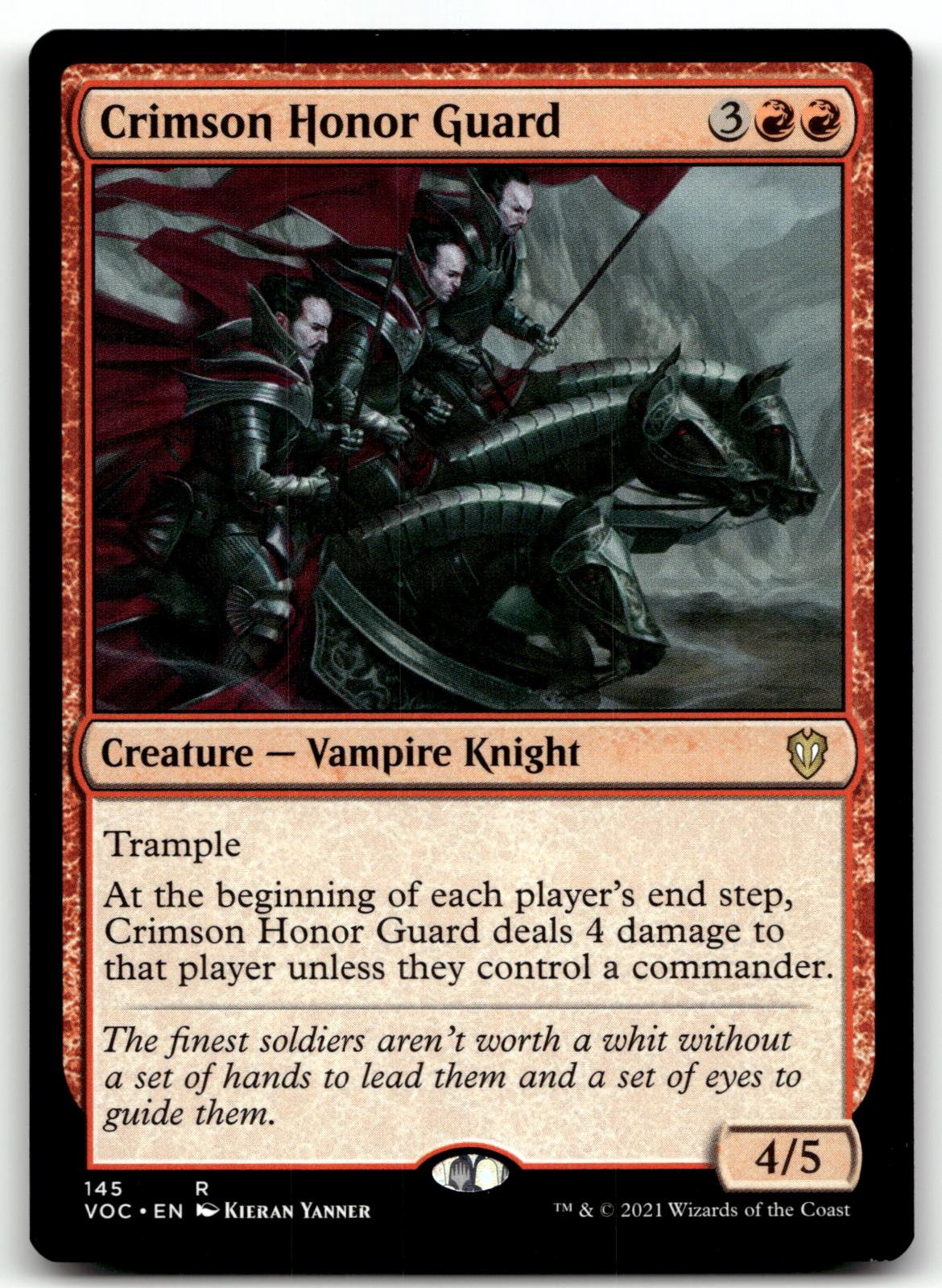 Crimson Honor Guard 145 Commander: Innistrad: Crimson Vow Magic: The Gathering NM