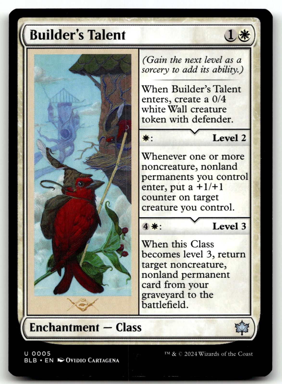 Builder's Talent 5 Uncommon Bloomburrow Magic: The Gathering Near Mint