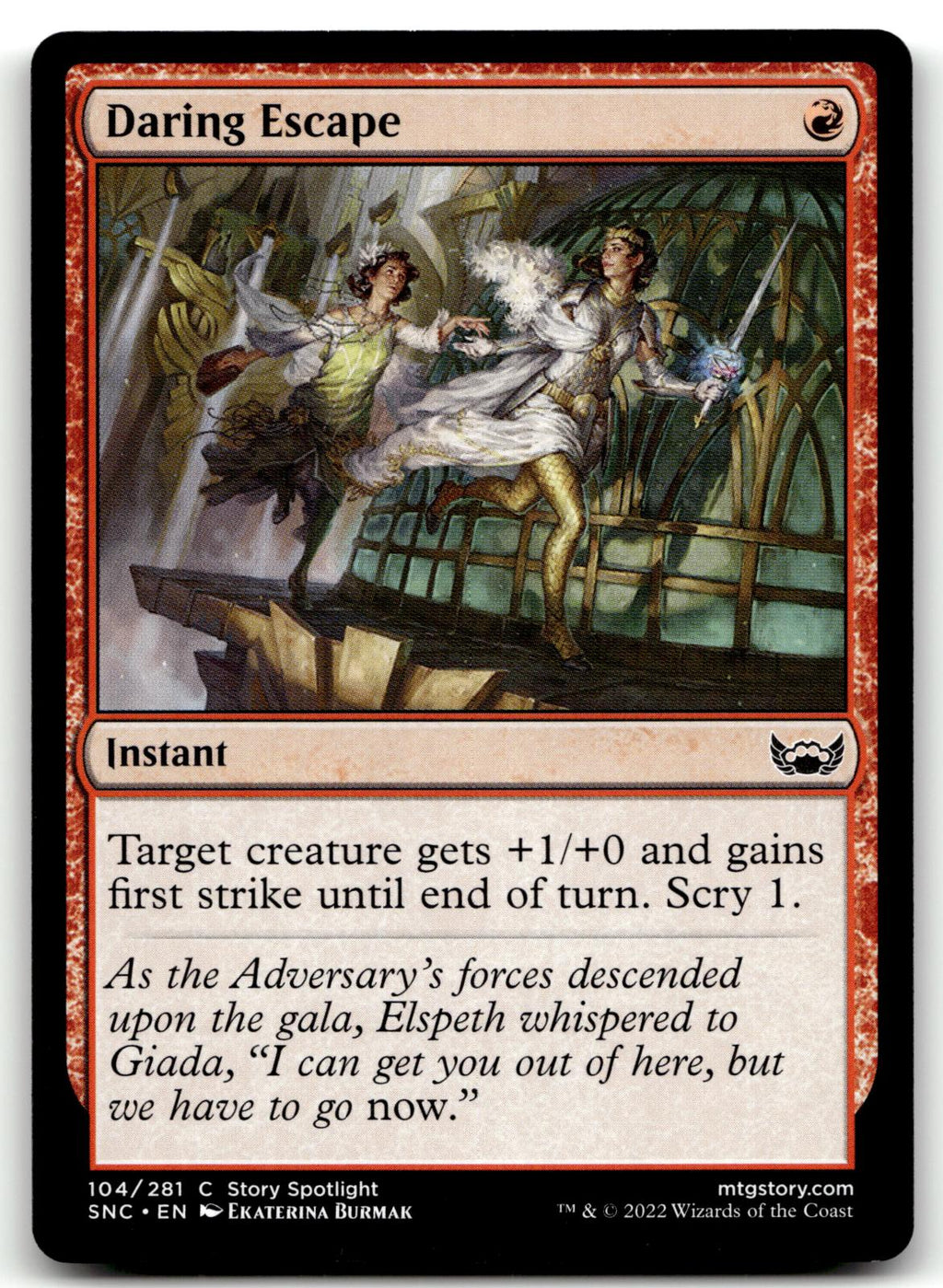 Daring Escape 104 Common Streets of New Capenna Magic: The Gathering Near Mint