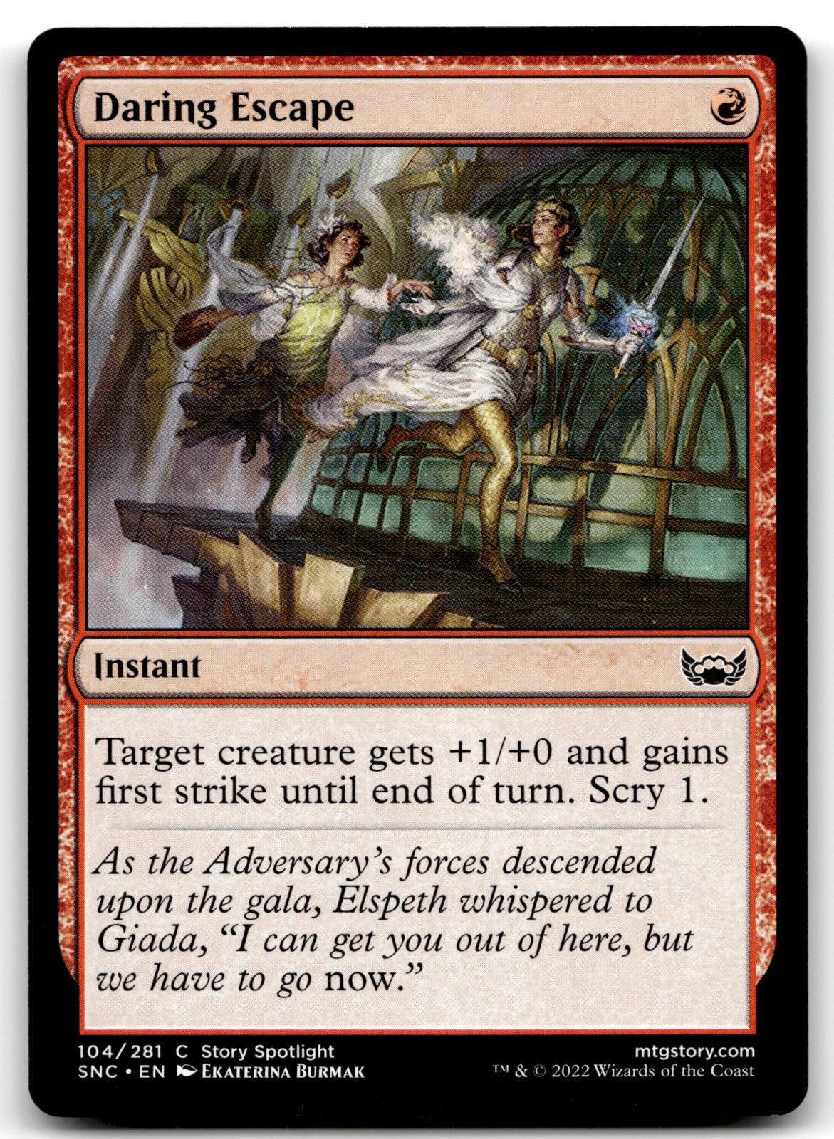 Daring Escape 104 Common Streets of New Capenna Magic: The Gathering Near Mint
