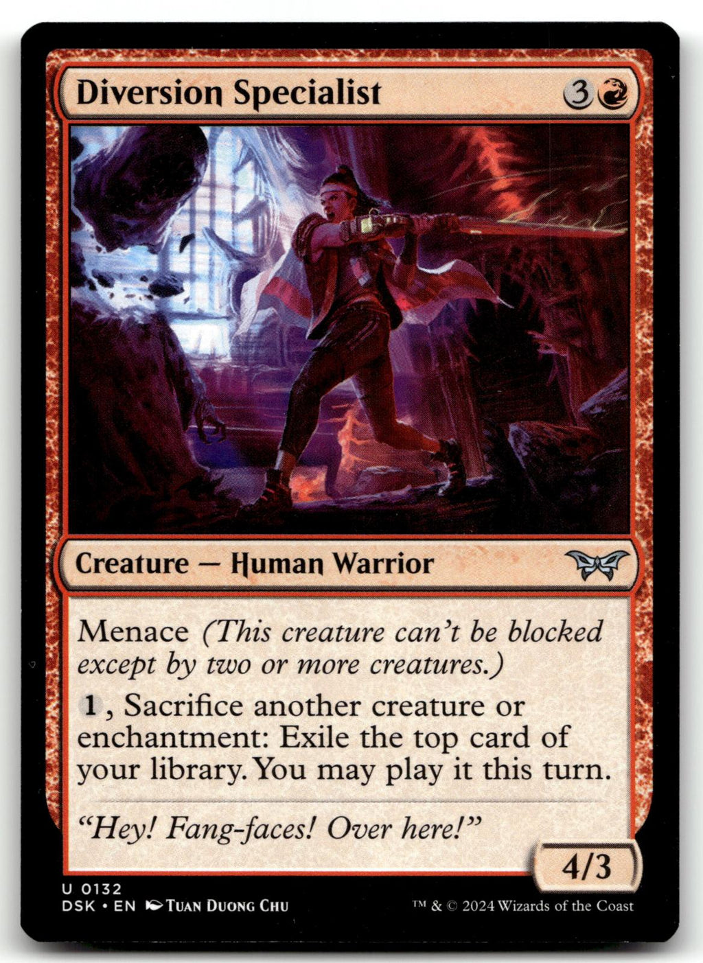Diversion Specialist 132 Duskmourn: House of Horror Magic: The Gathering NM