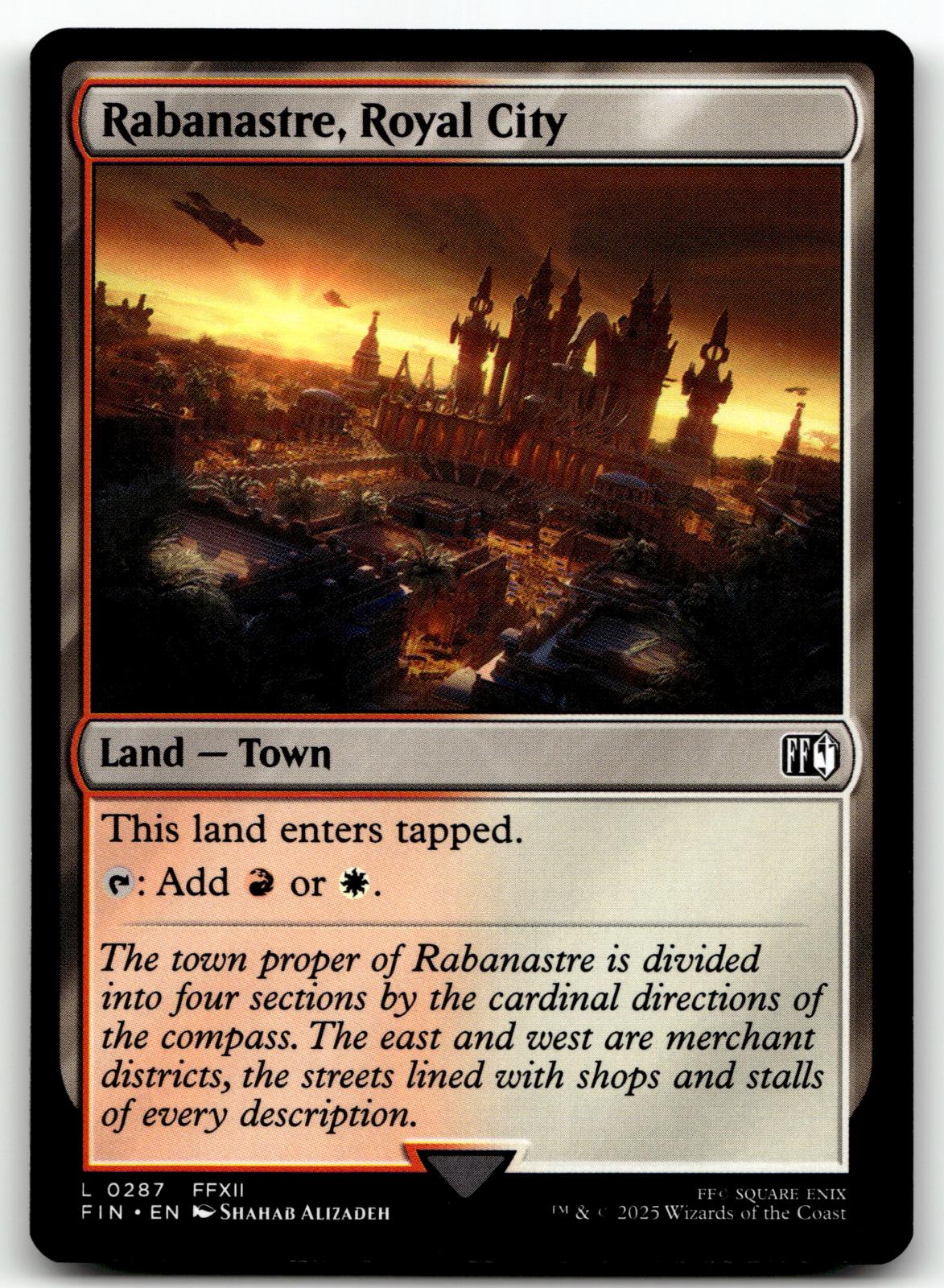 Rabanastre, Royal City 287 Land FINAL FANTASY Magic: The Gathering Near Mint