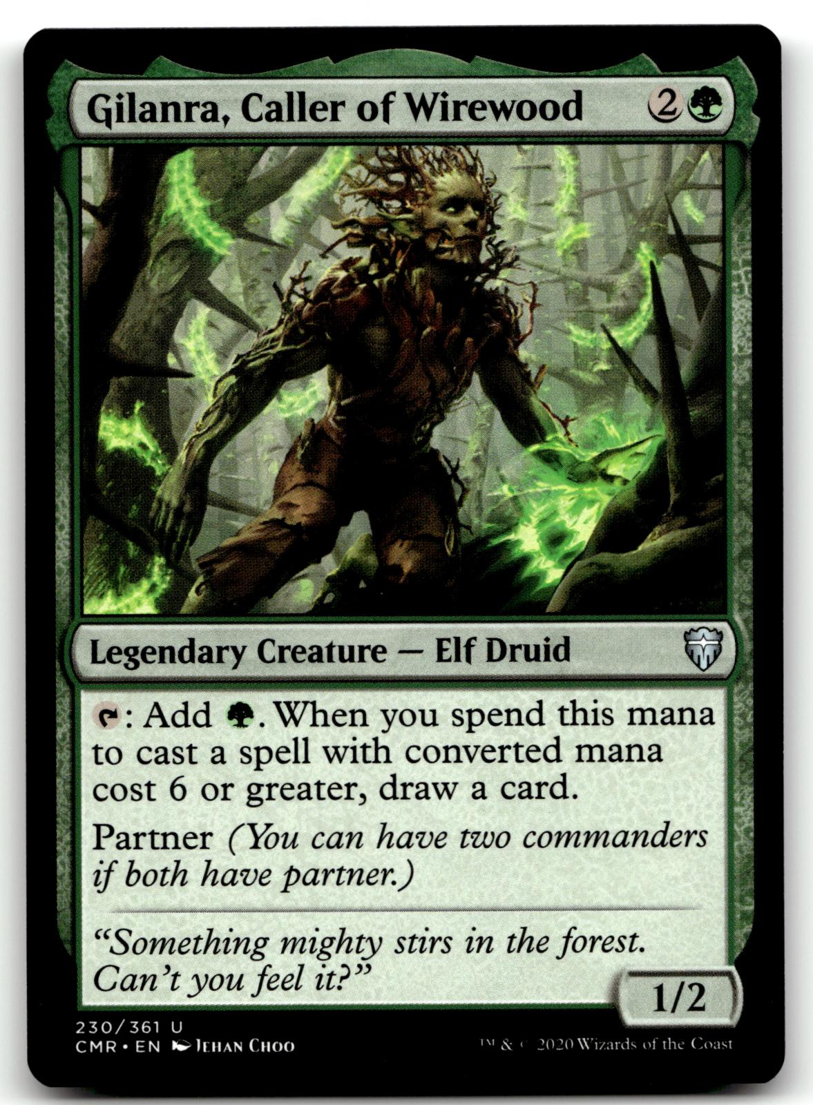 Gilanra, Caller of Wirewood 230 Commander Legends Magic: The Gathering NM