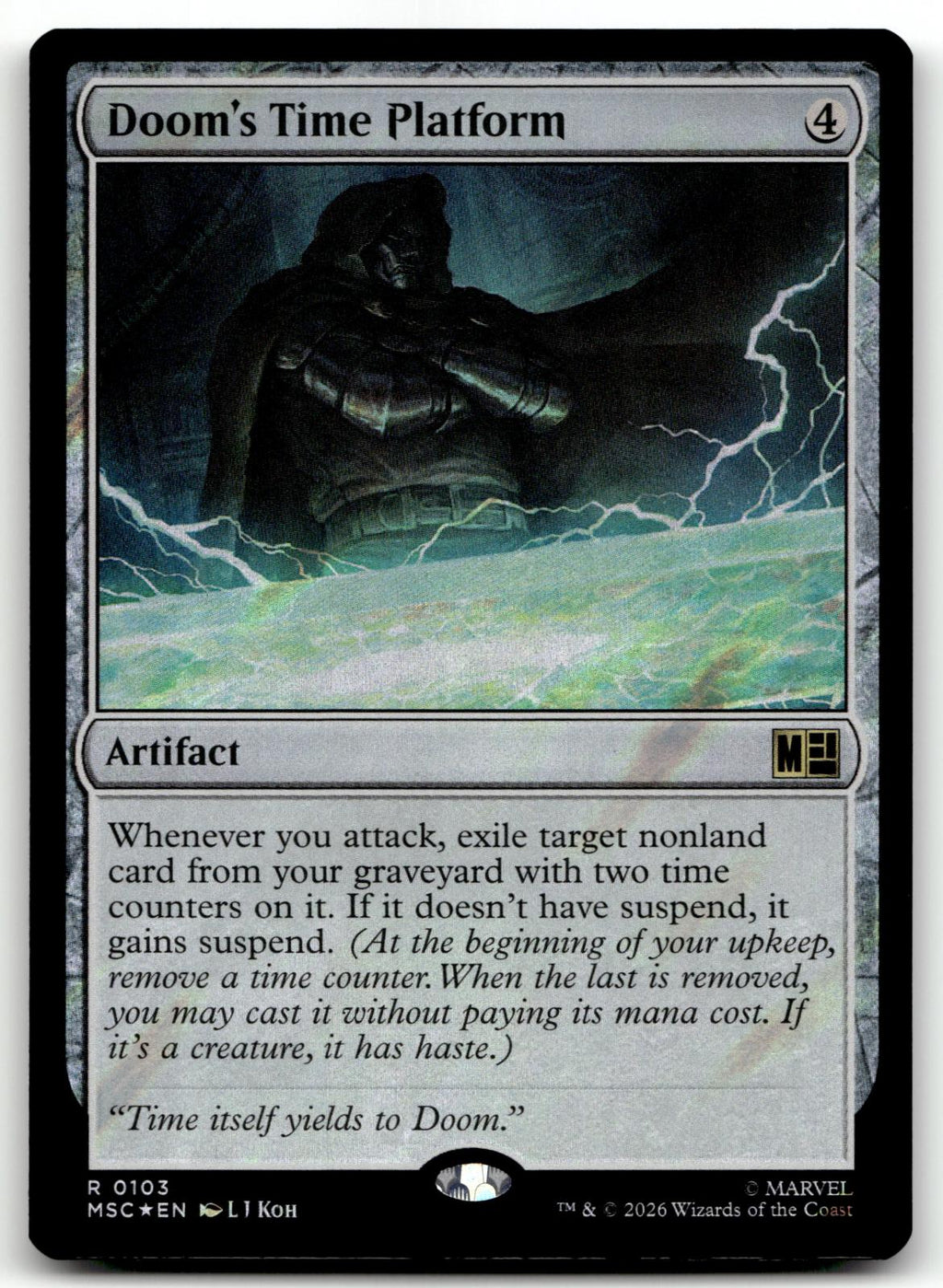 Doom's Time Platform 103 Commander: Marvel Super Heroes Magic: The Gathering NM