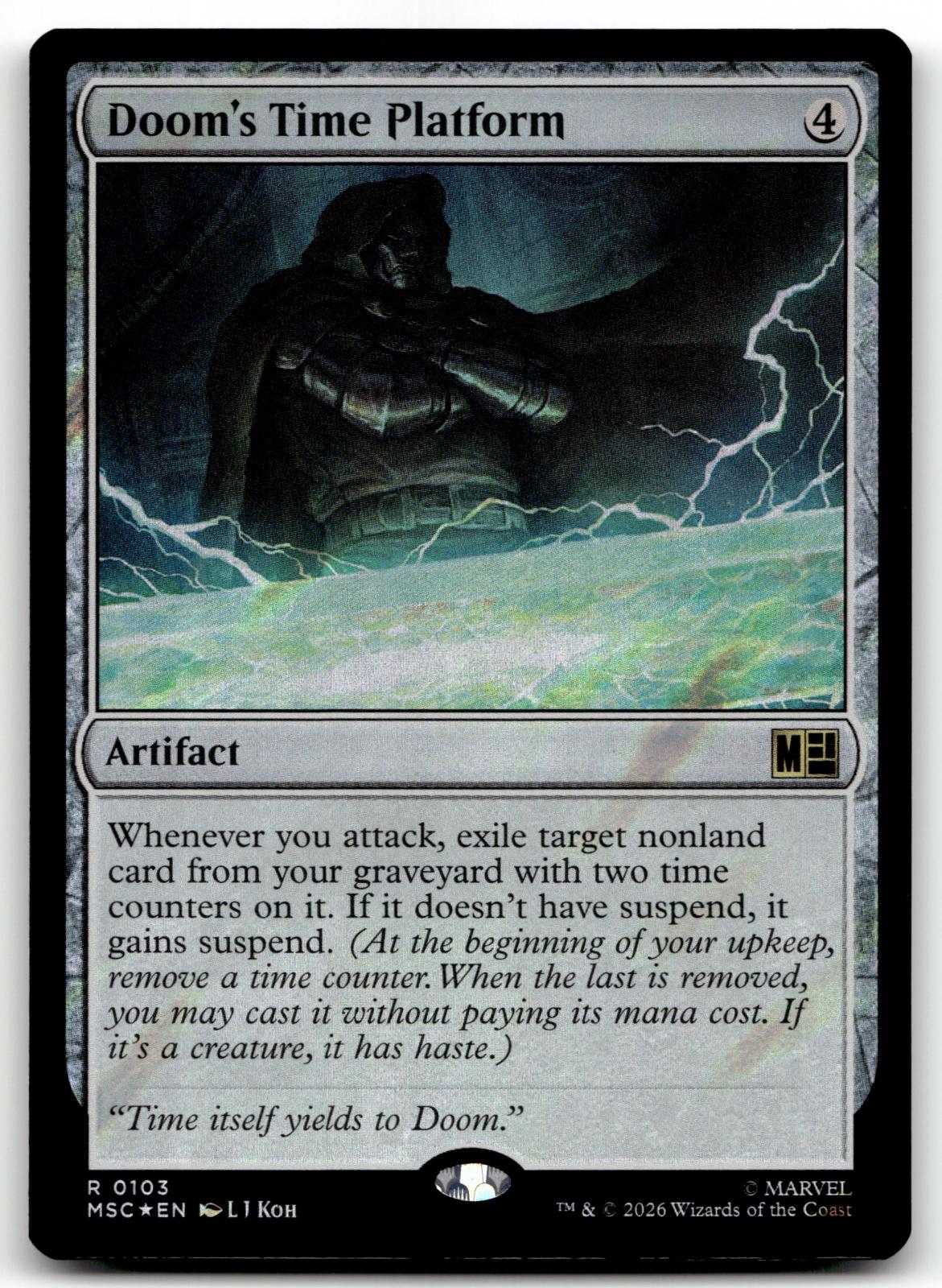 Doom's Time Platform 103 Commander: Marvel Super Heroes Magic: The Gathering NM