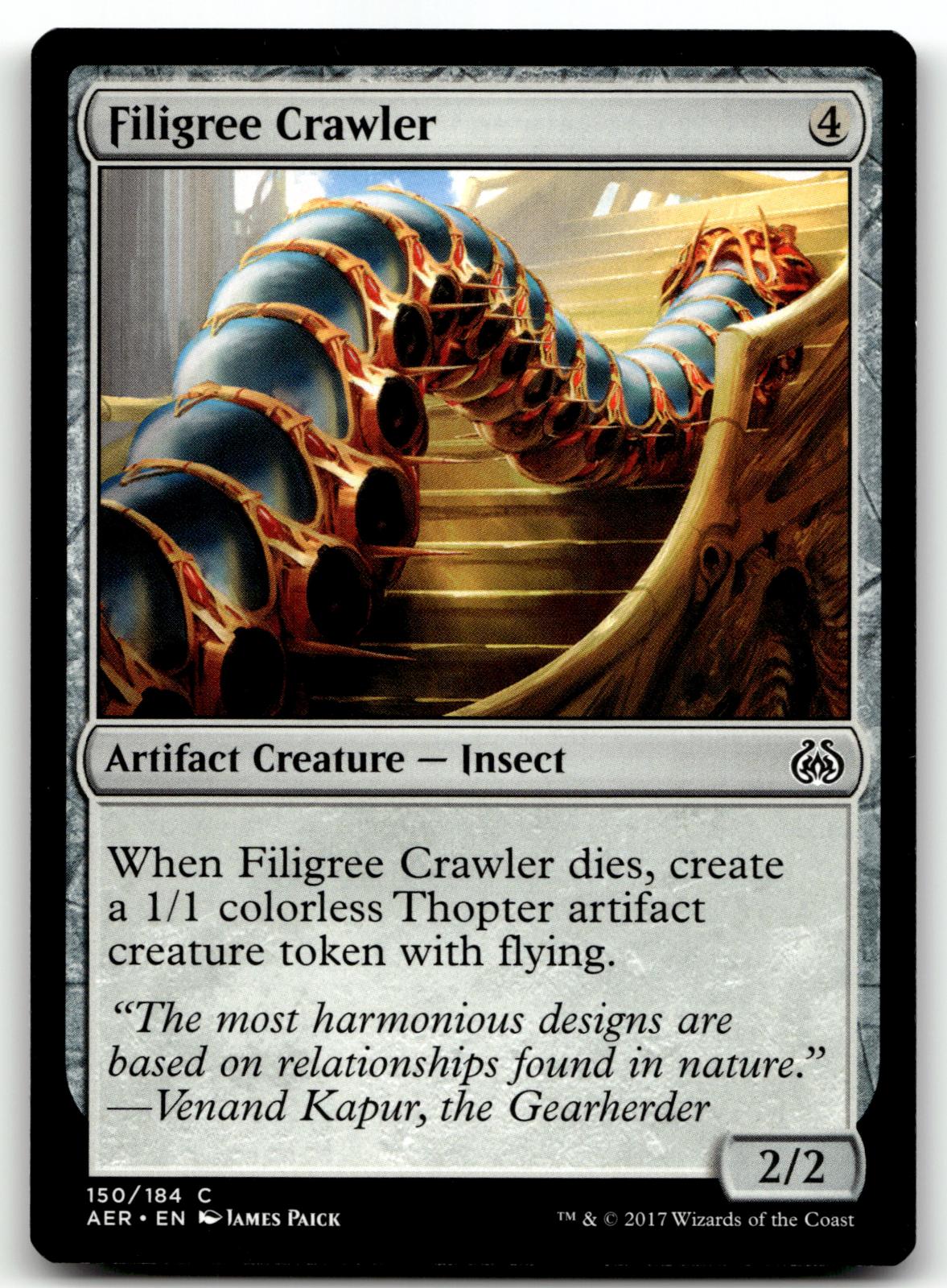 Filigree Crawler 150 Common Aether Revolt Magic: The Gathering Near Mint
