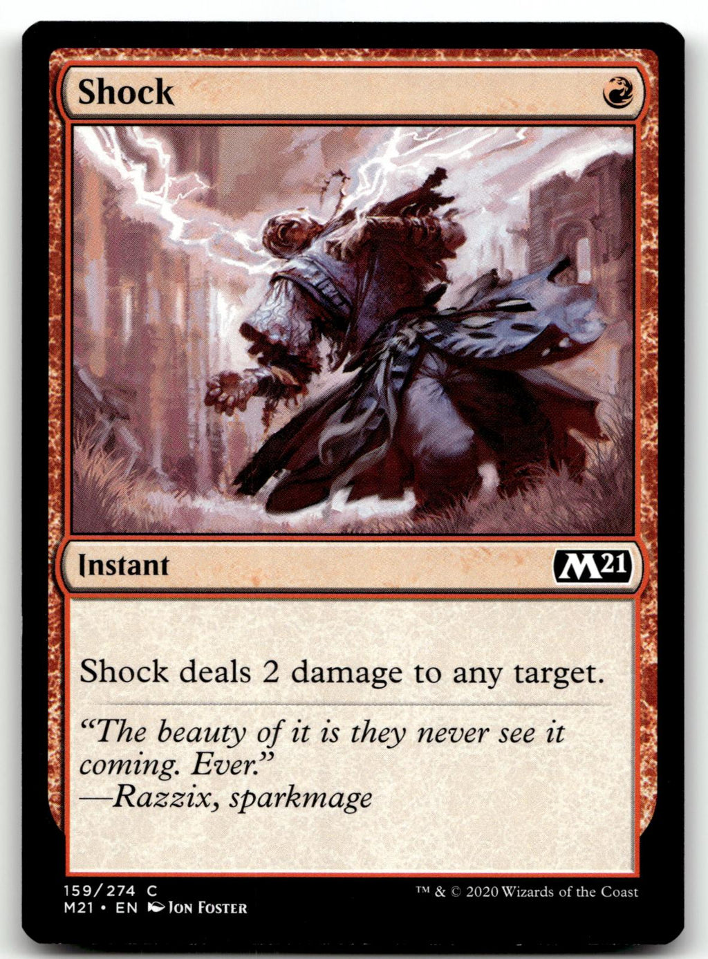 Shock 159 Common Core Set 2021 Magic: The Gathering Near Mint