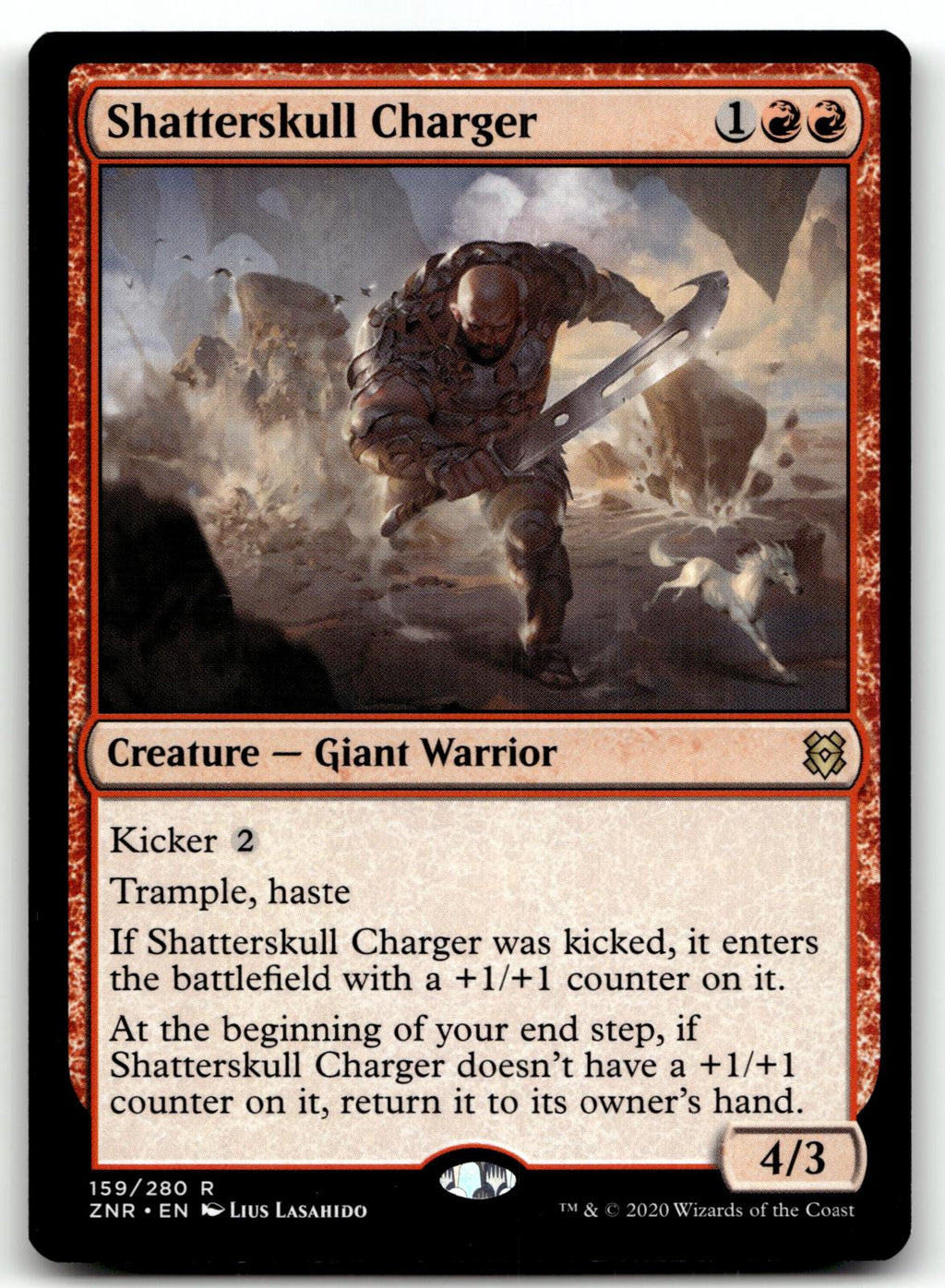 Shatterskull Charger 159 Rare Zendikar Rising Magic: The Gathering Near Mint