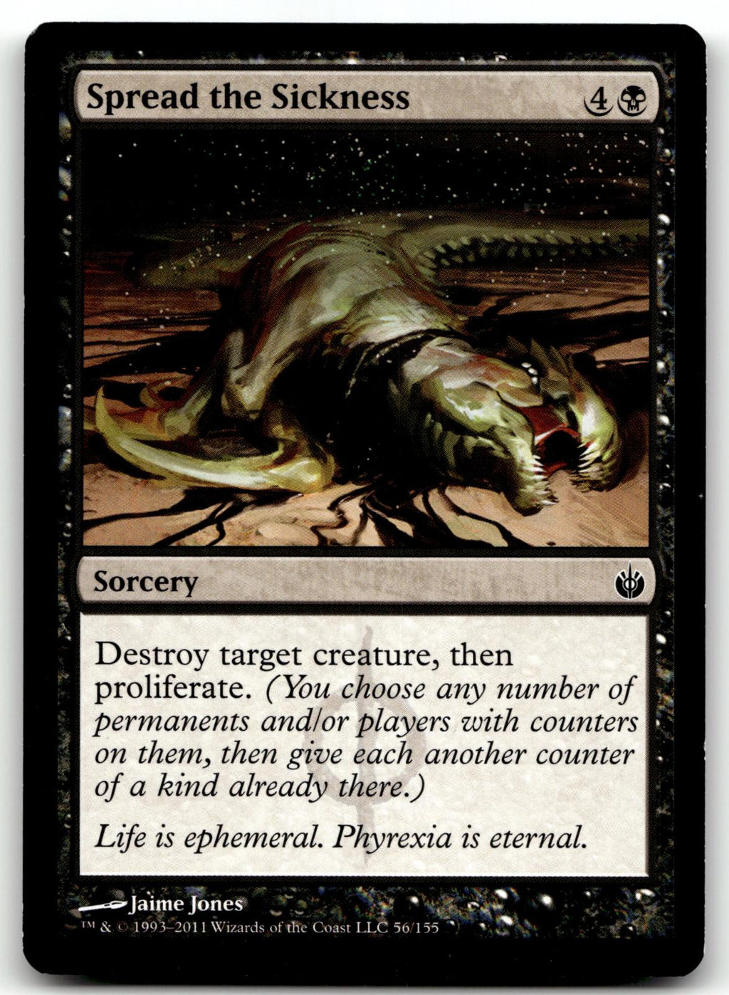Spread the Sickness 56 Common Mirrodin Besieged Magic: The Gathering Near Mint