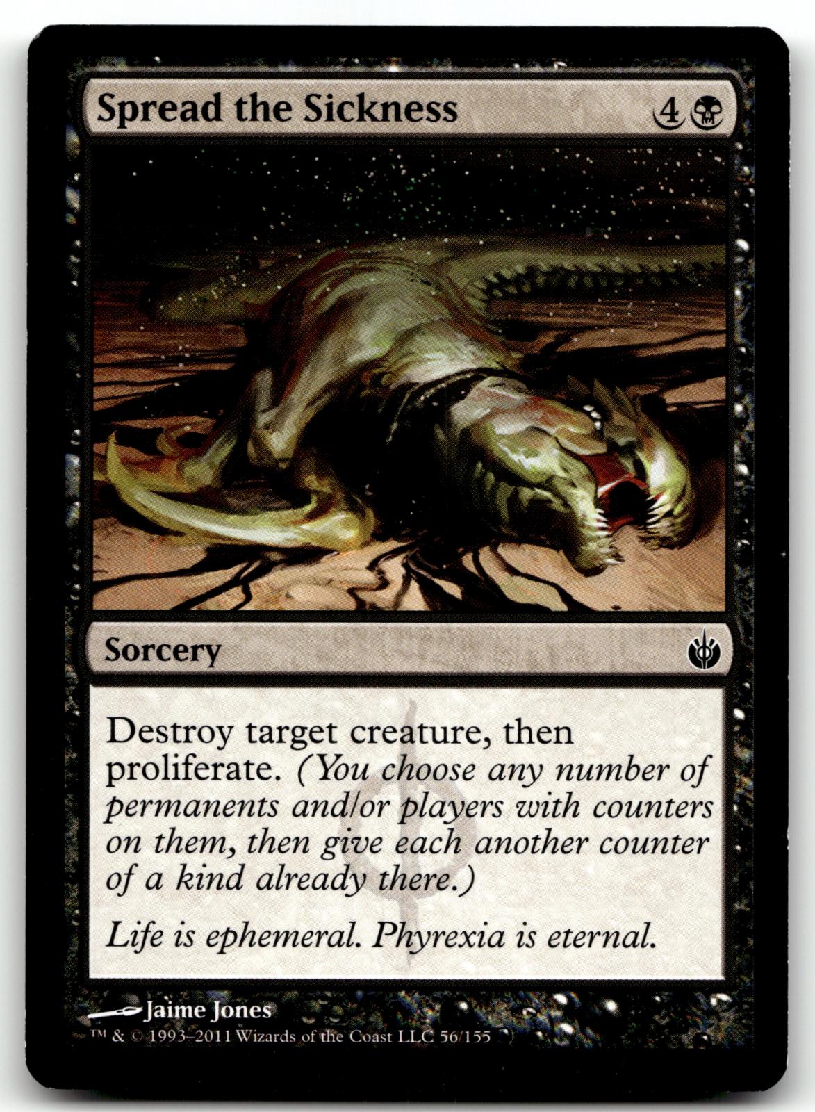 Spread the Sickness 56 Common Mirrodin Besieged Magic: The Gathering Near Mint