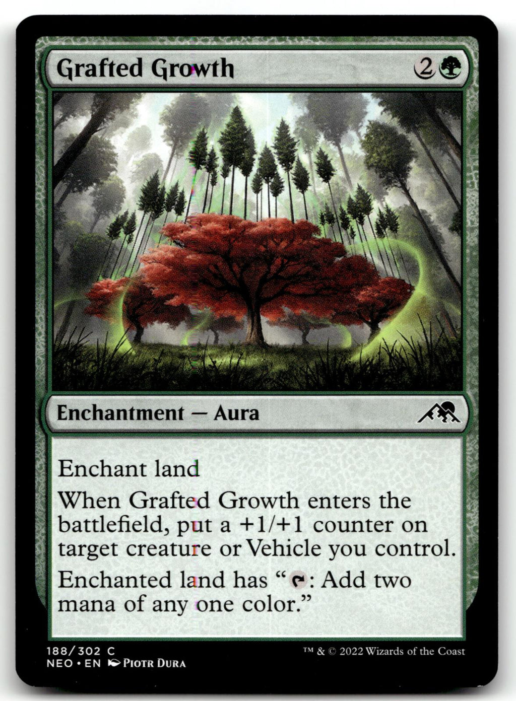 Grafted Growth 188 Common Kamigawa: Neon Dynasty Magic: The Gathering Near Mint