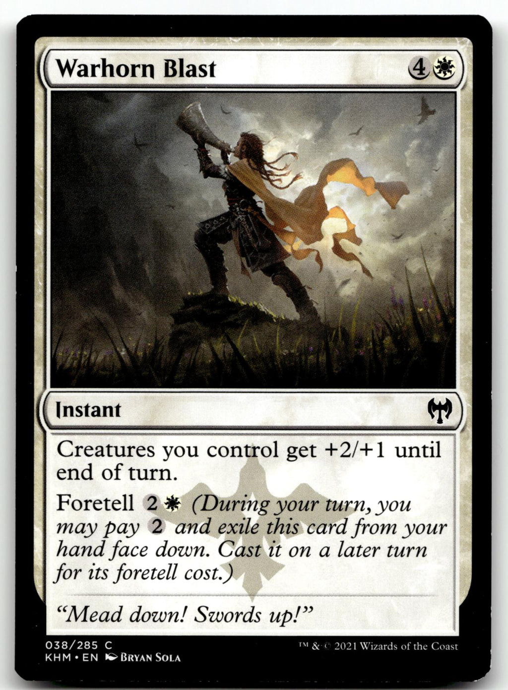 Warhorn Blast 38 Common Kaldheim Magic: The Gathering Near Mint